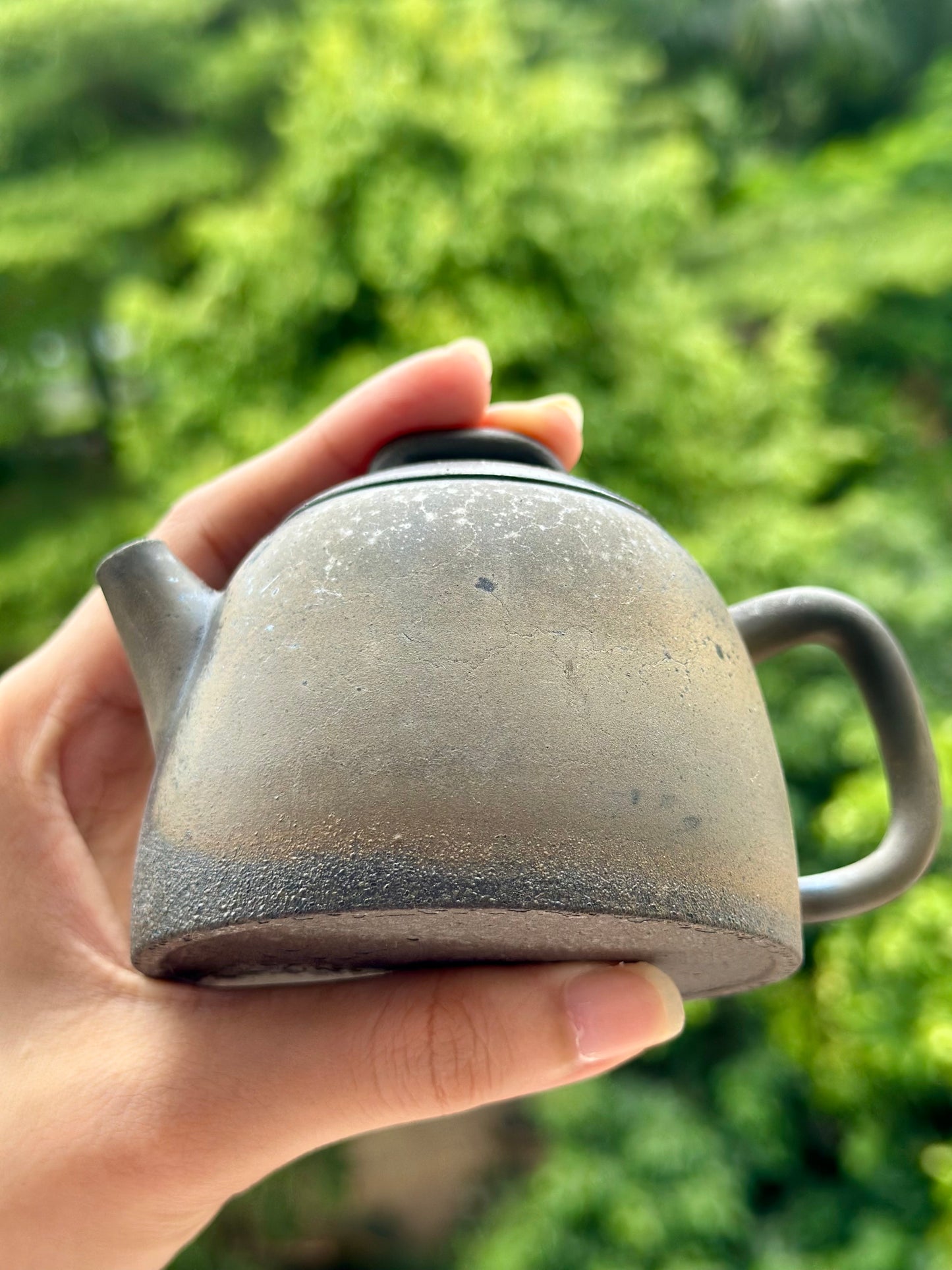 Handcrafted Woodfired Artowork Chinese Chentuo Shape Nixing clay Pottery Clay Teapot  160ml