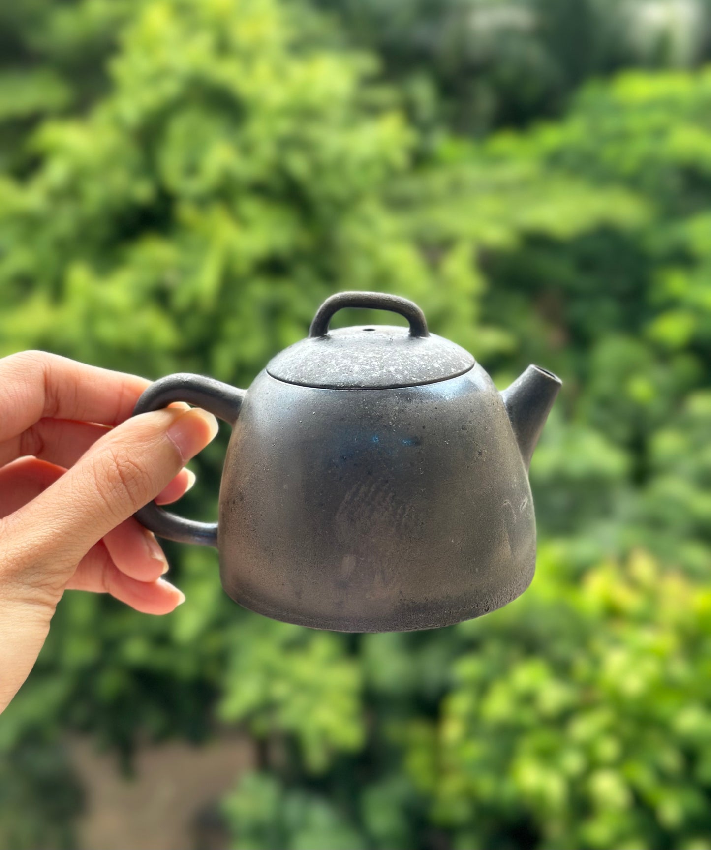 Handcrafted Woodfired Artowork Chinese Chentuo Shape Nixing clay Pottery Clay Teapot  160ml