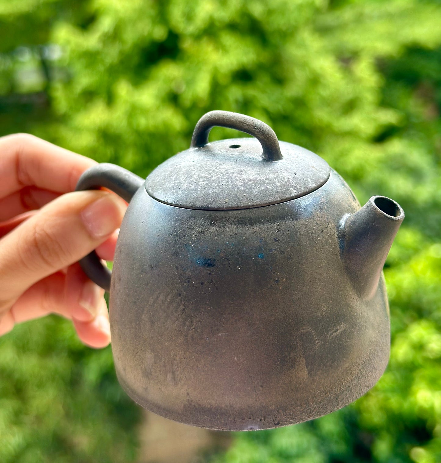 Handcrafted Woodfired Artowork Chinese Chentuo Shape Nixing clay Pottery Clay Teapot  160ml
