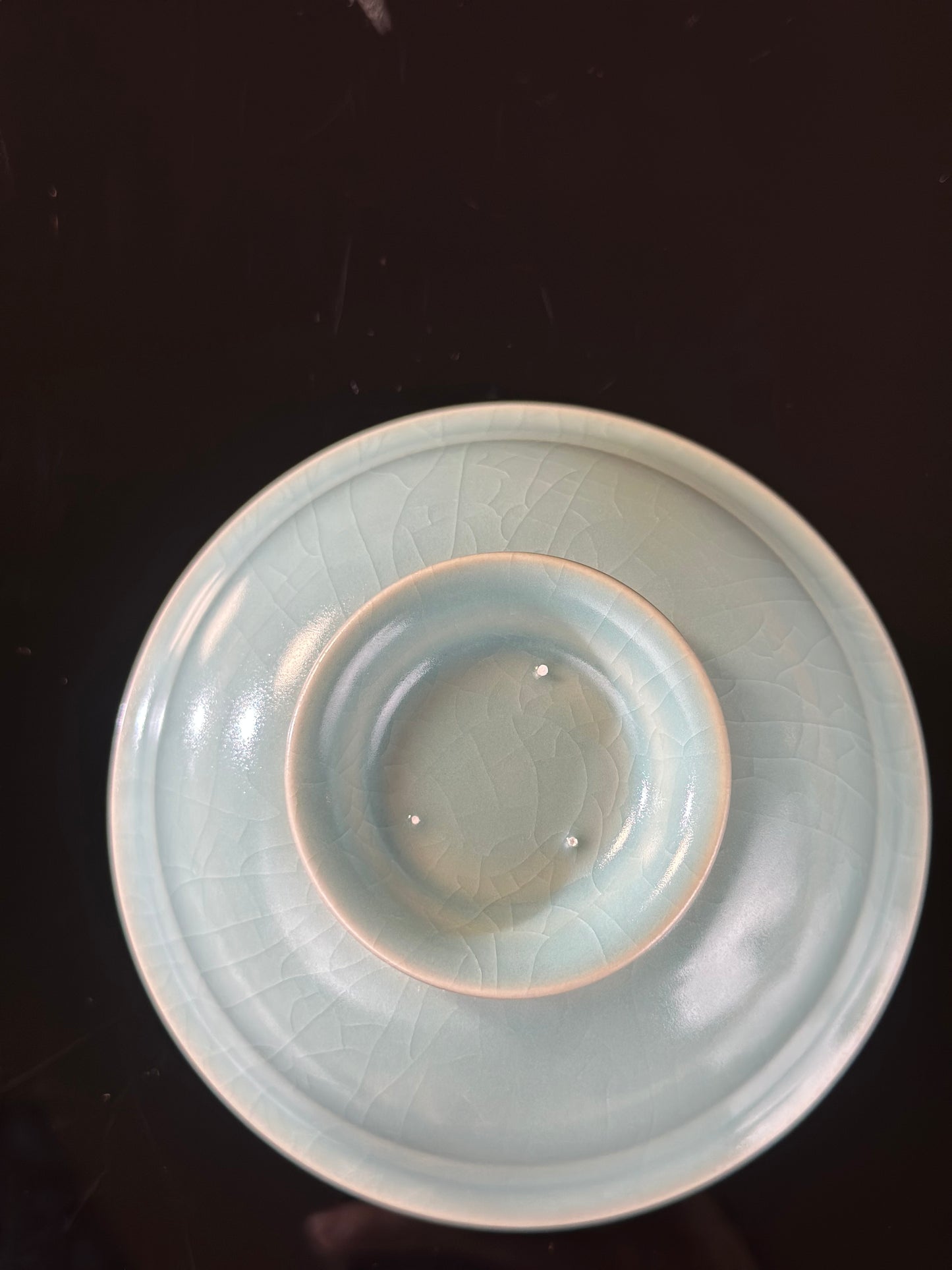 Handcrafted Ru Ware Classic Bowl Chinese High-class Ru Porcelain Ruyao Tea Bowl