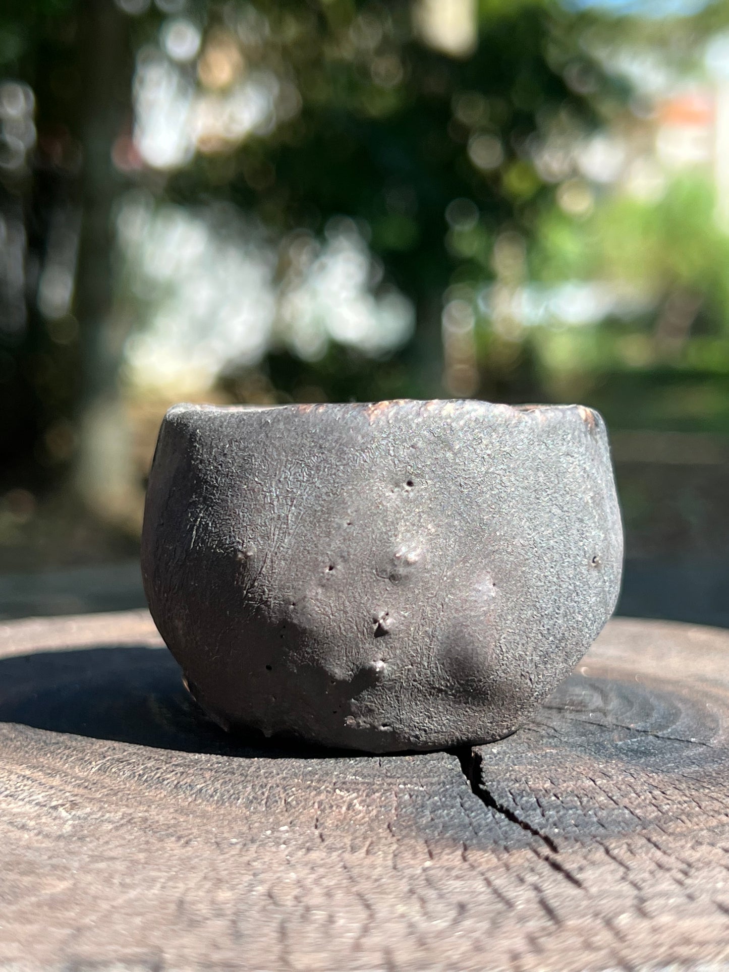 Woodfired Handmade Crude Pottery Teacup Gloss Unique Artwork Chinese Master Pottery Ceramic Japanese Ceramic Tea Ceremony