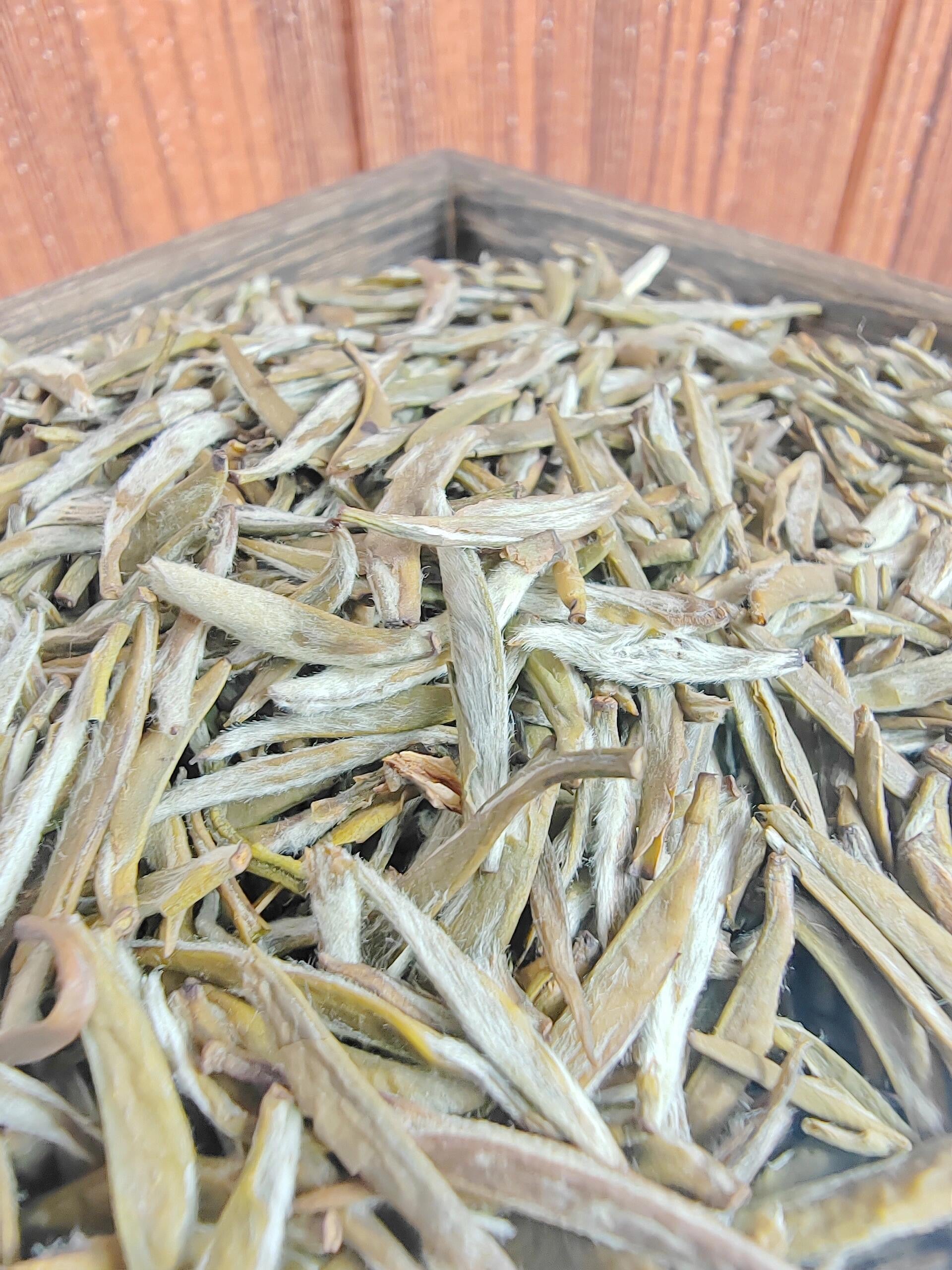 This is Chinese yellow tea Junshan silver needle