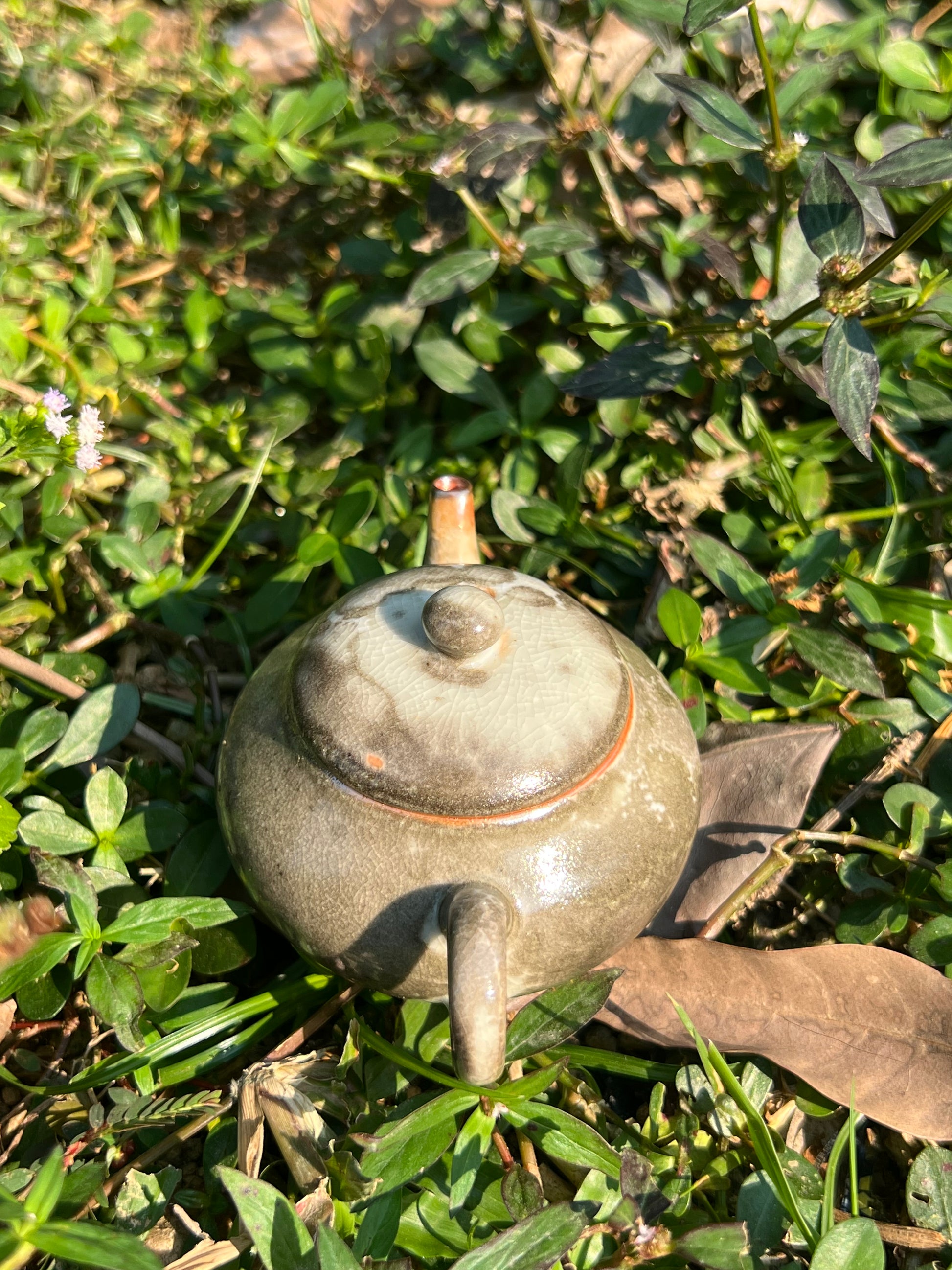 this is a ceramic teapot