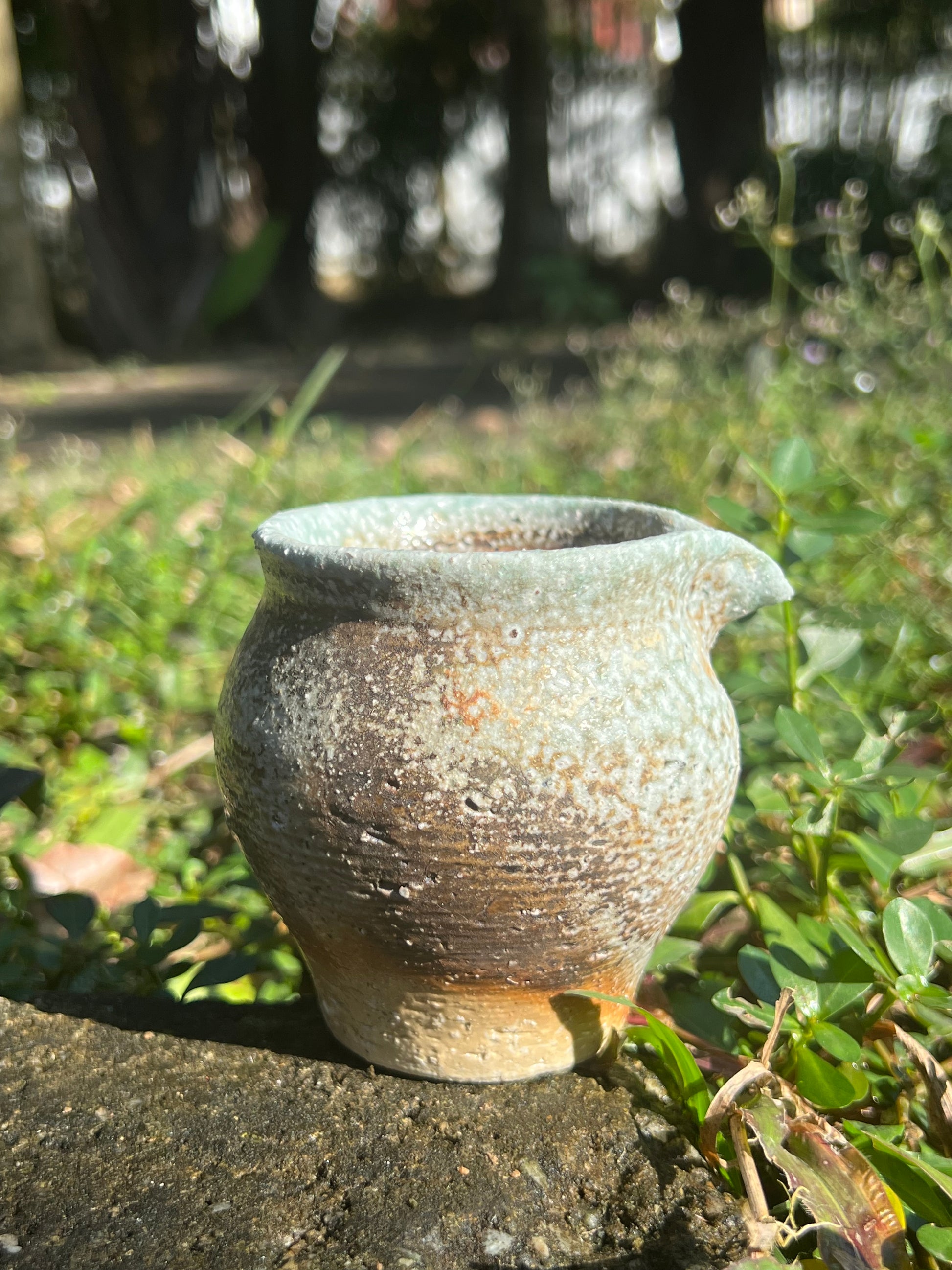 This is a woodfired pottery faircup gongdaobei