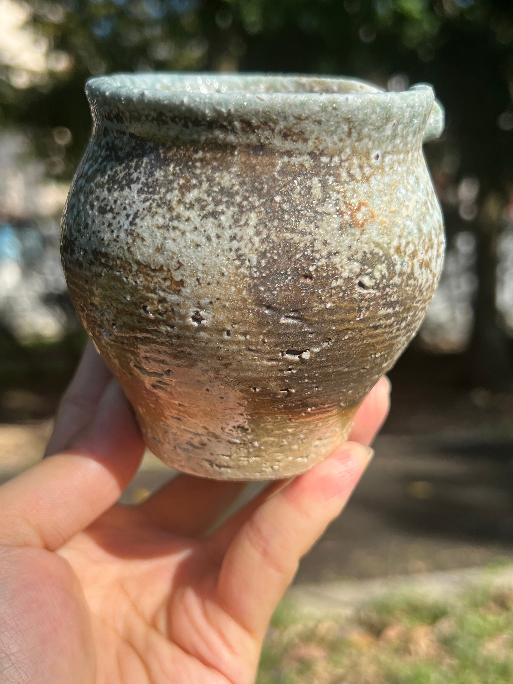 This is a woodfired pottery faircup gongdaobei