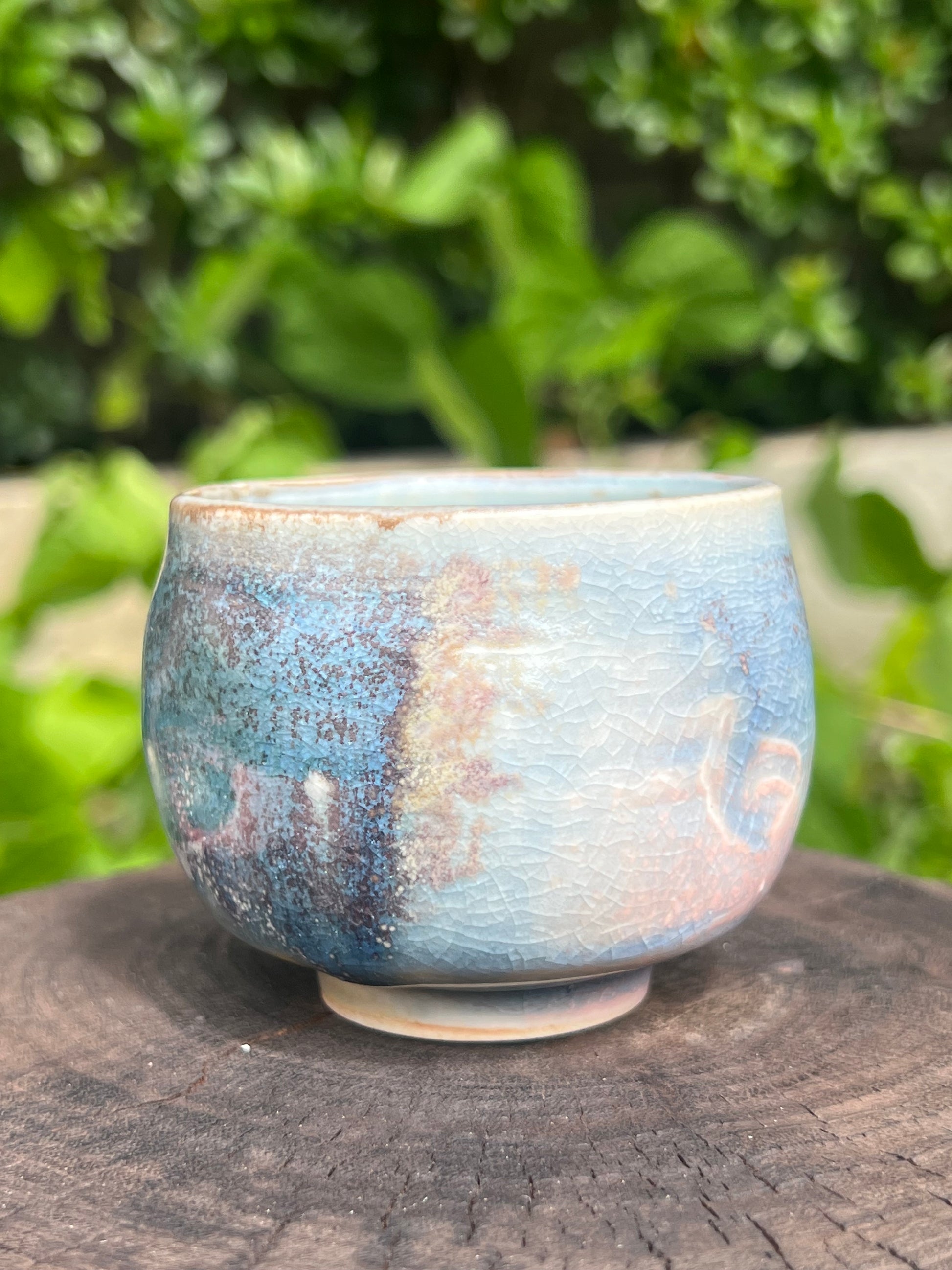 This is a shino ware teacup.this is a shinoyaki teacup