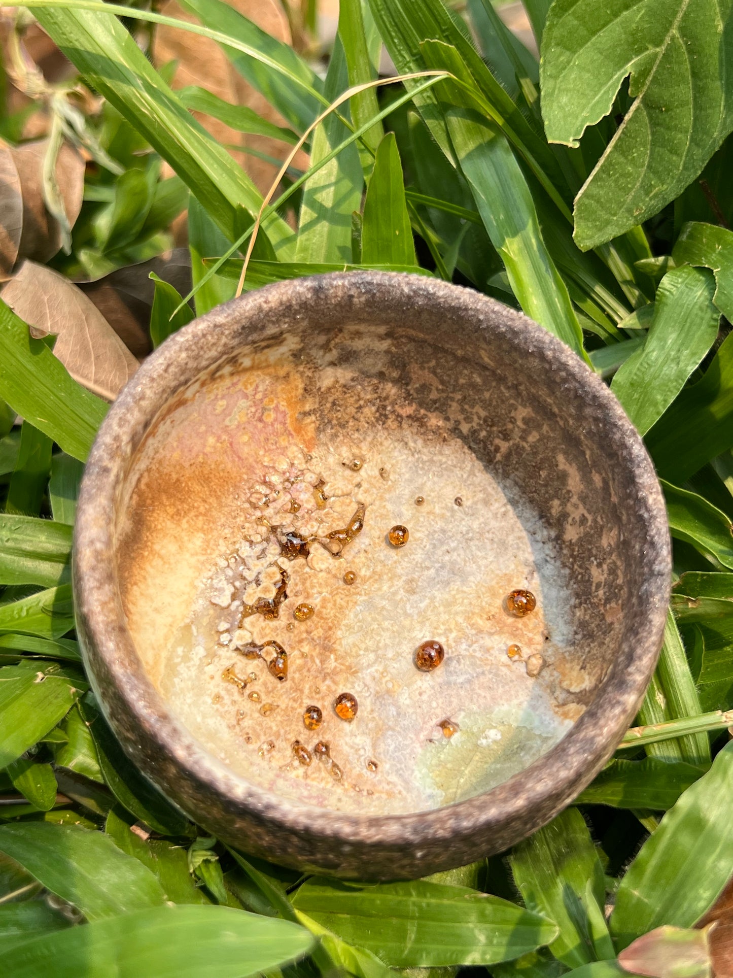 Woodfired Handmade Crude Pottery Teacup Gloss Unique Artwork Chinese Master Pottery Ceramic Japanese Ceramic Tea Ceremony