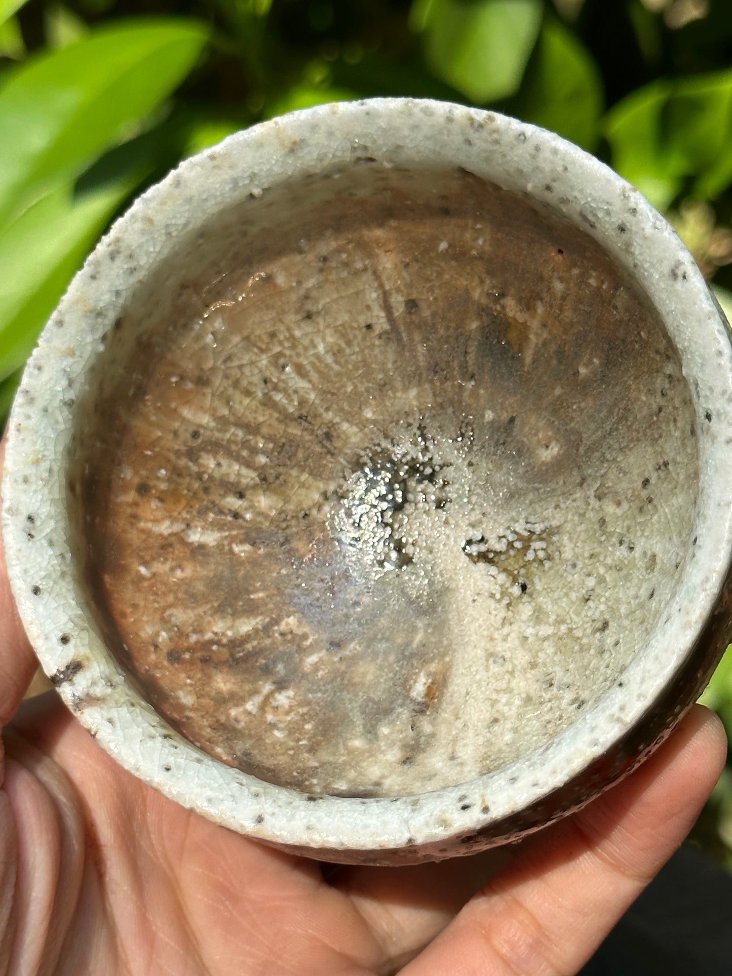 This is a woodfired pottery teacup