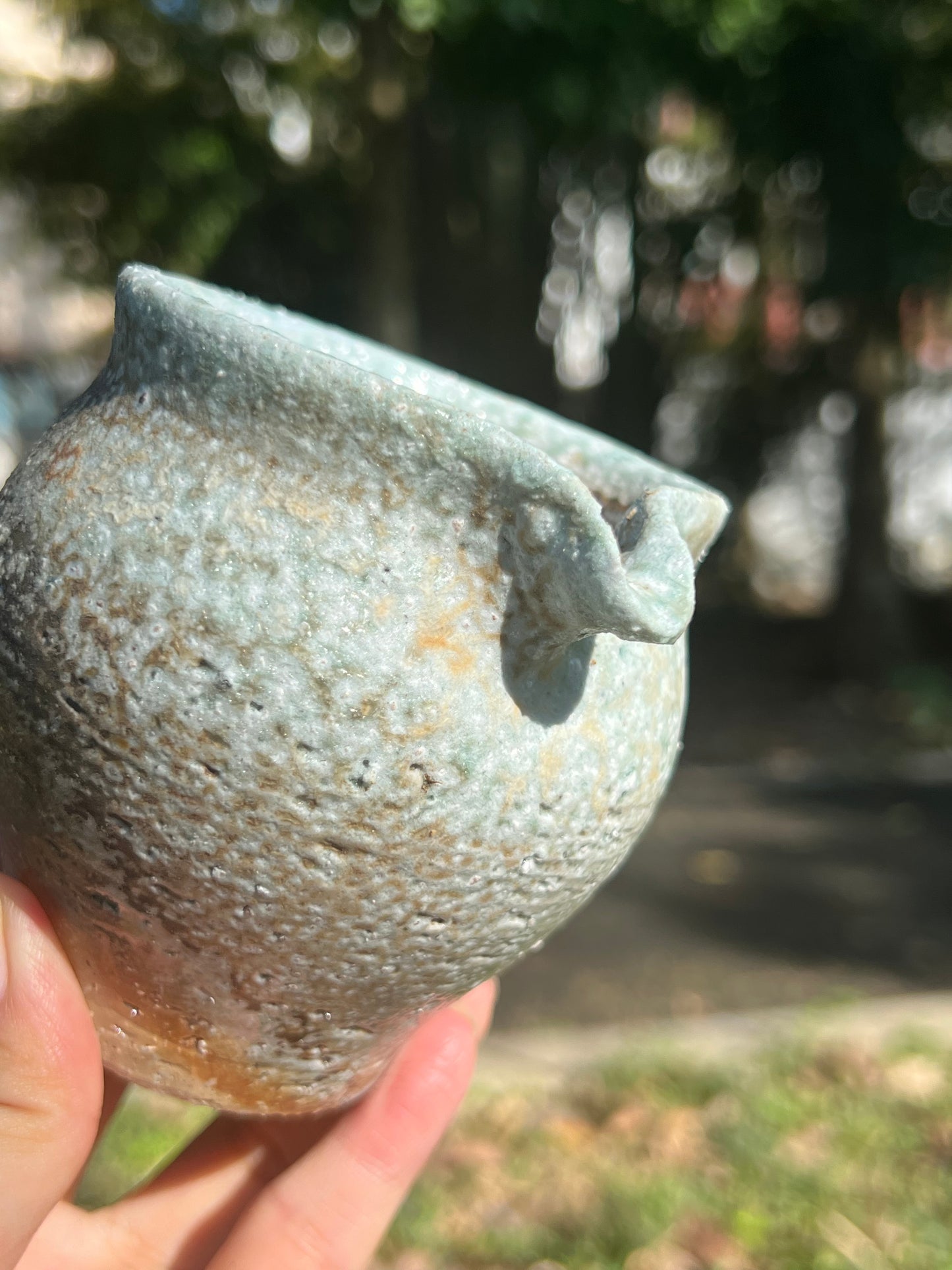 This is a woodfired pottery faircup gongdaobei