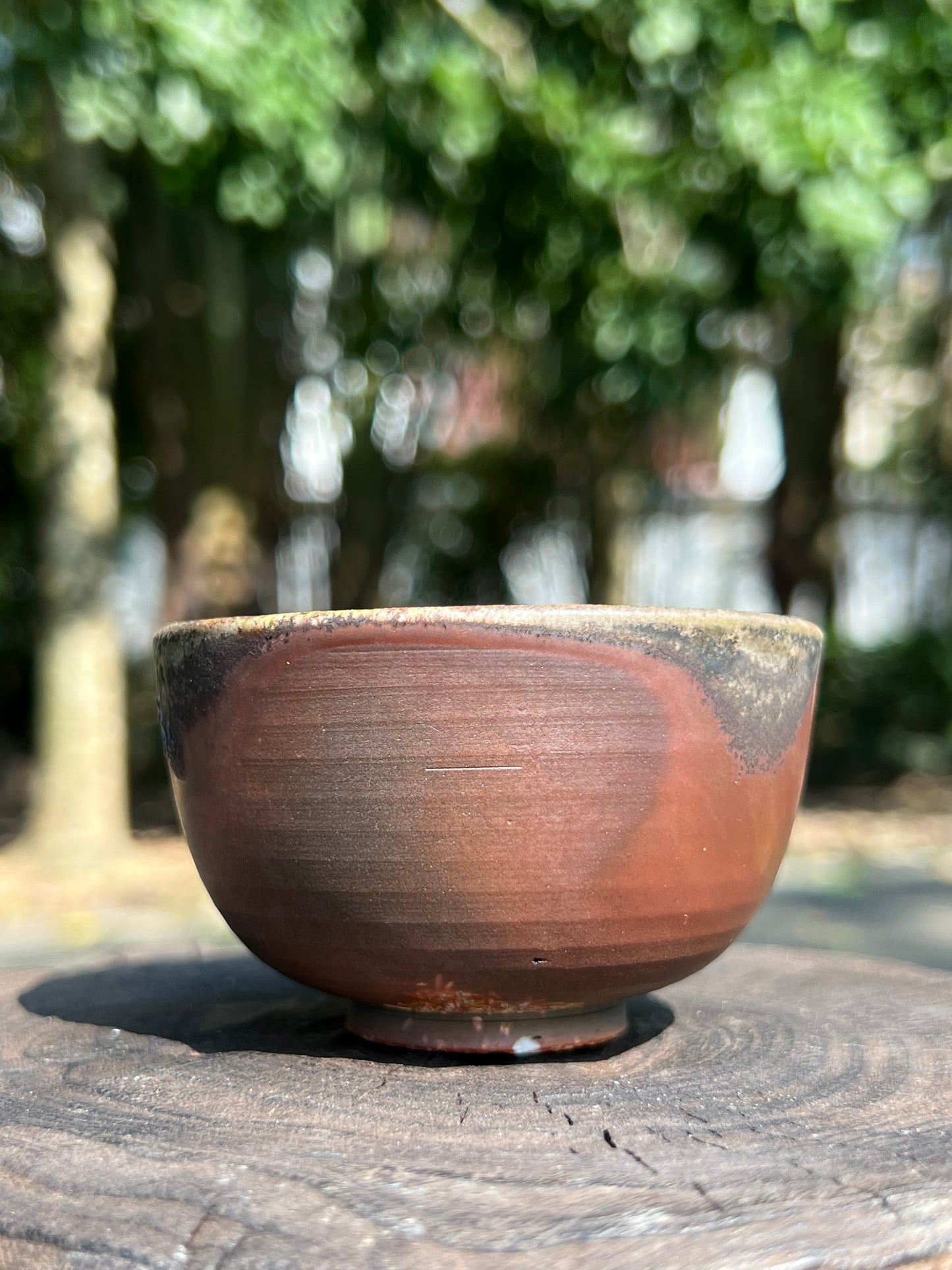 This is a woodfired tietai pottery teacup