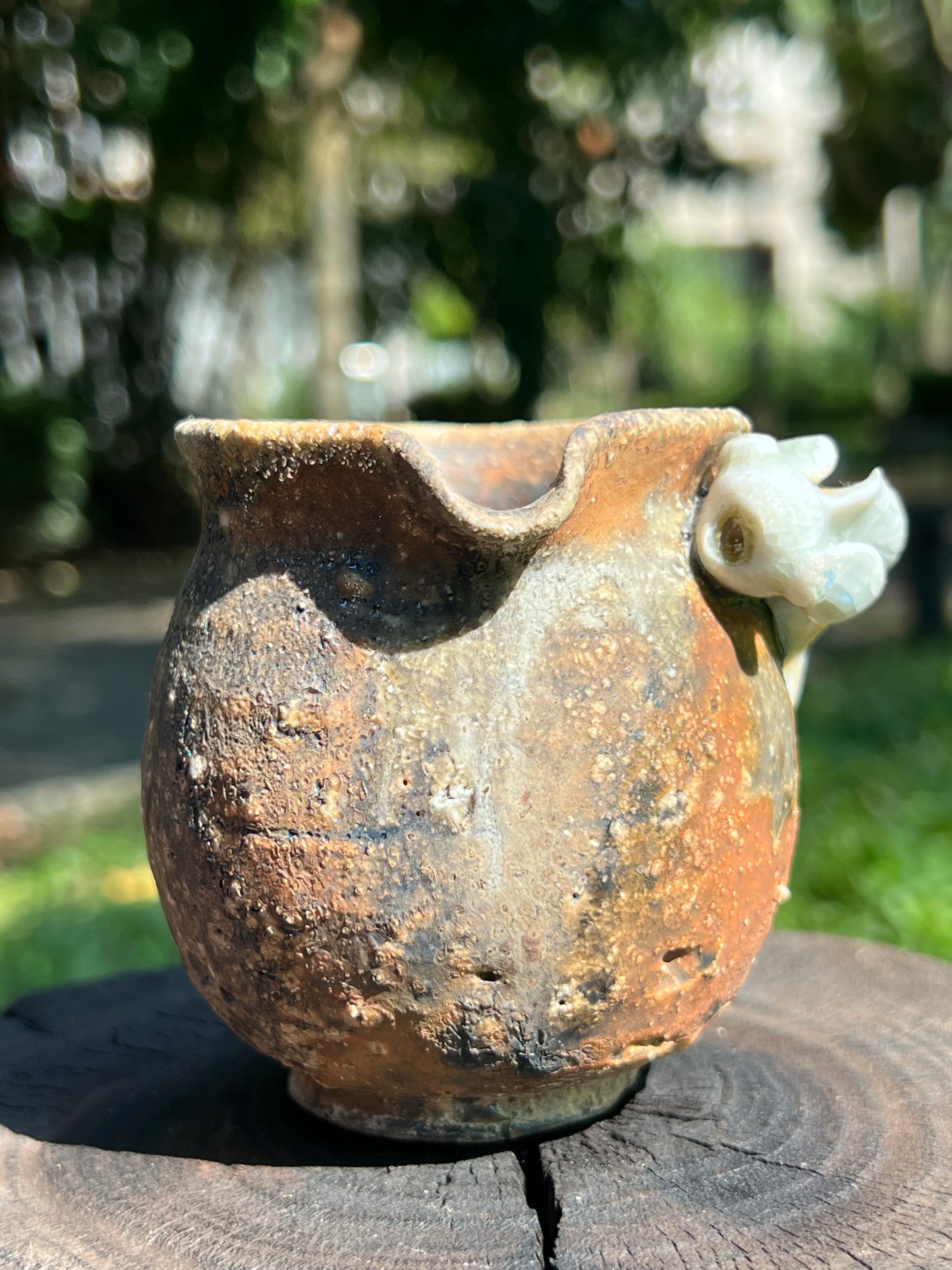 This is a woodfired pottery faircup gongdaobei