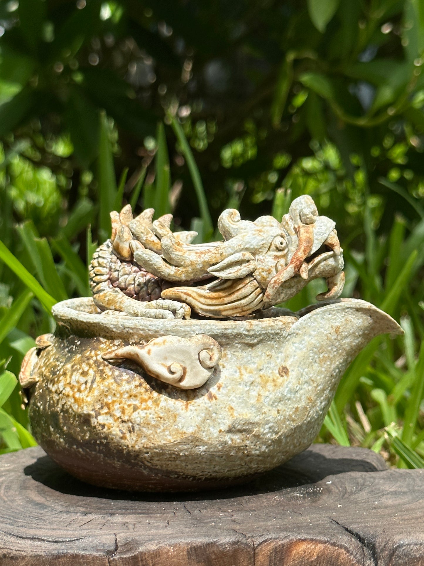 Handmade Woodfired Teapot Artwork Zen Style Chinese Pottery Baoping Japanese