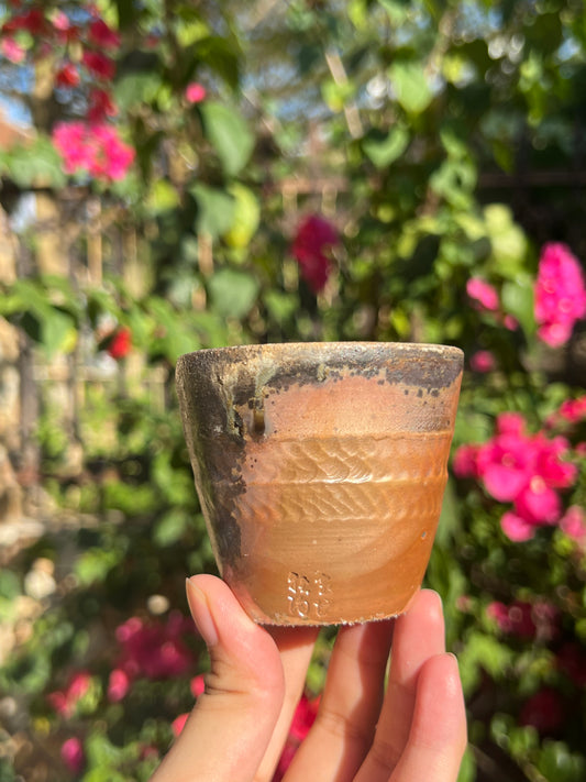 Woodfired Handmade Crude Pottery Teacup Gloss Unique Artwork Chinese Master Pottery Ceramic Japanese Ceramic Tea Ceremony