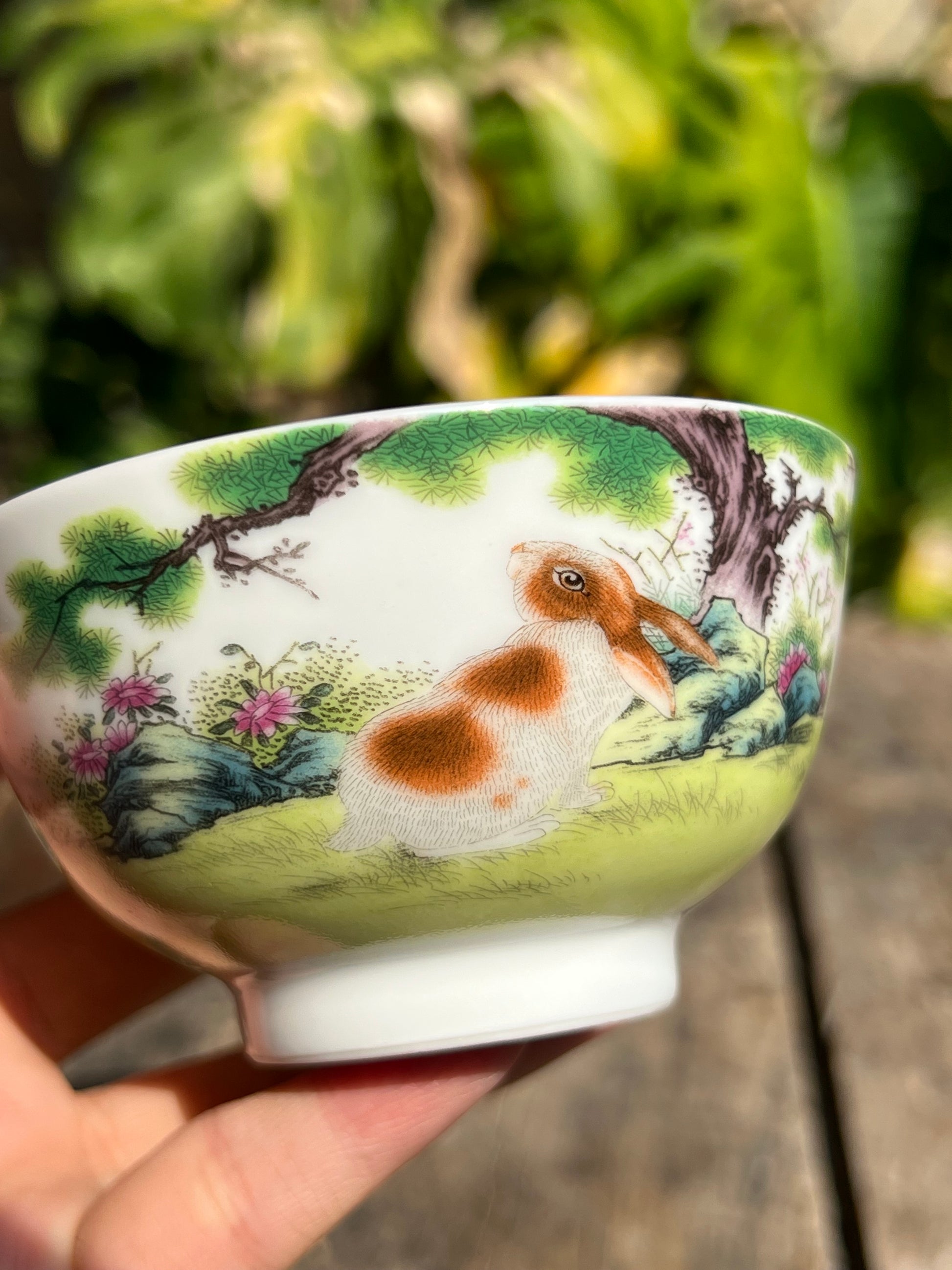 This is a Chinese Jingdezhen enamel  teacup