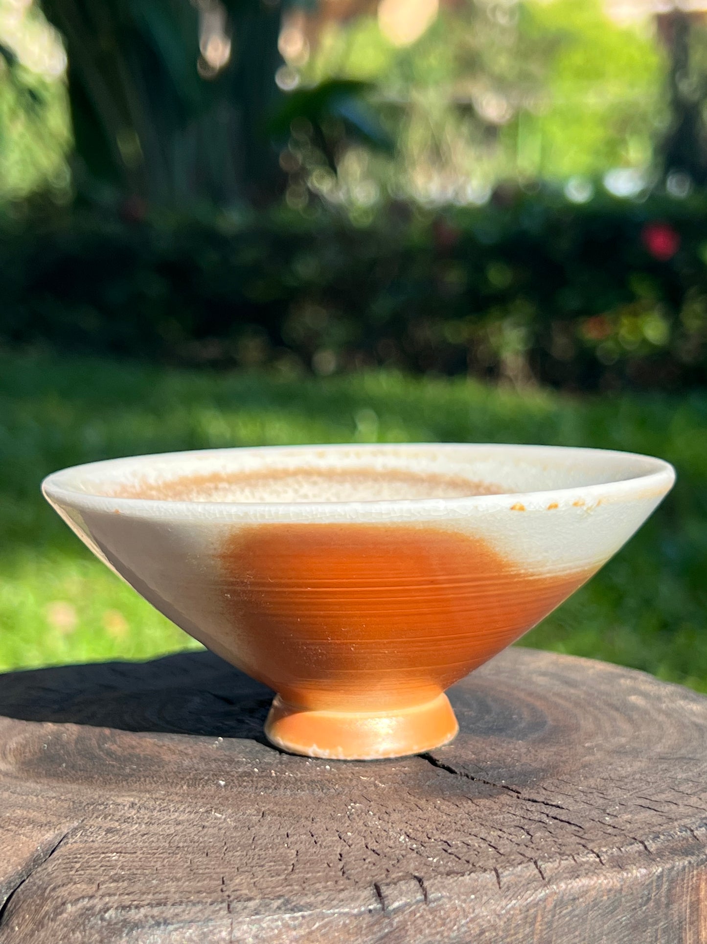 This is a woodfired pottery teacup