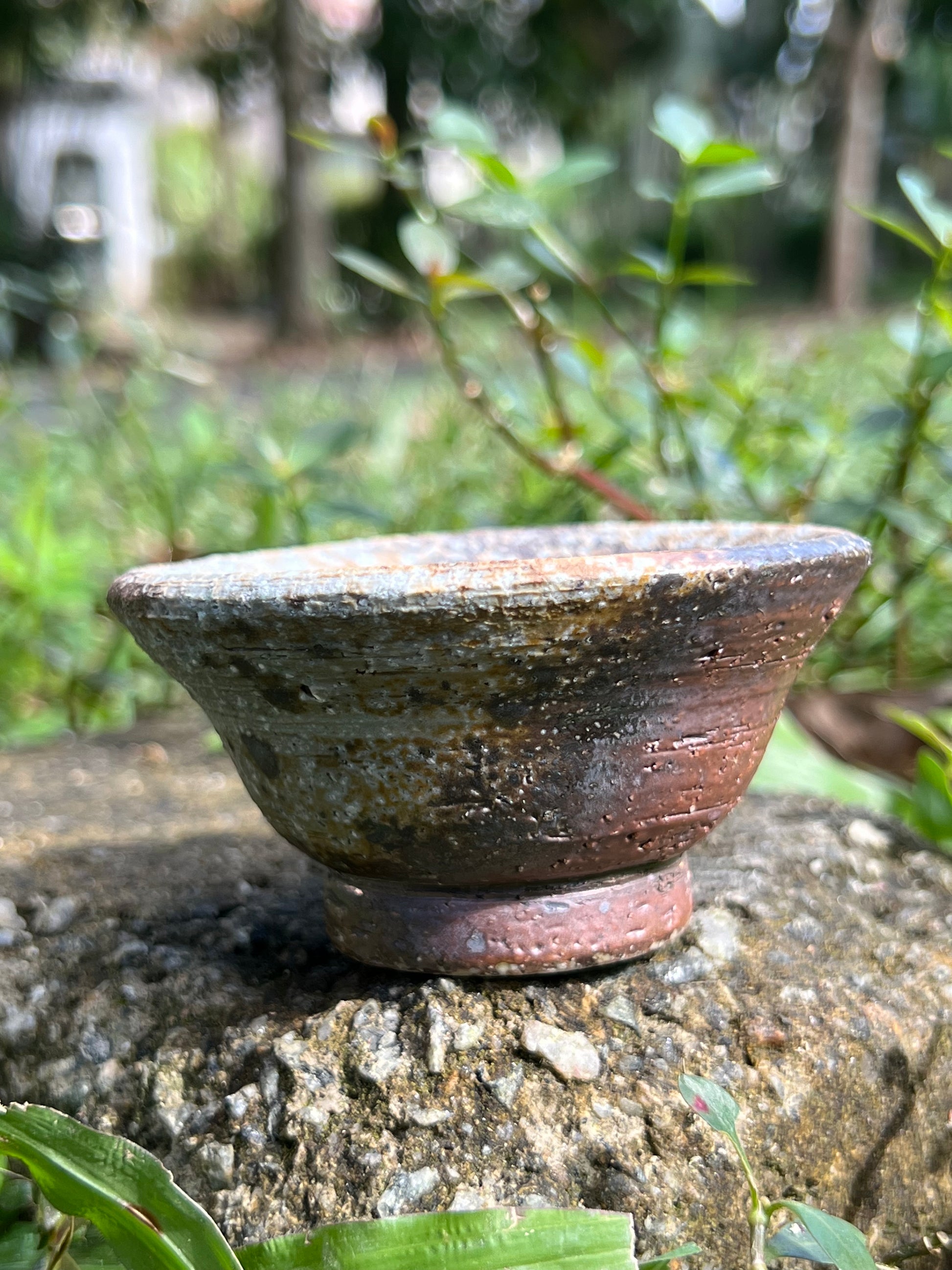 This is a woodfired pottery teacup