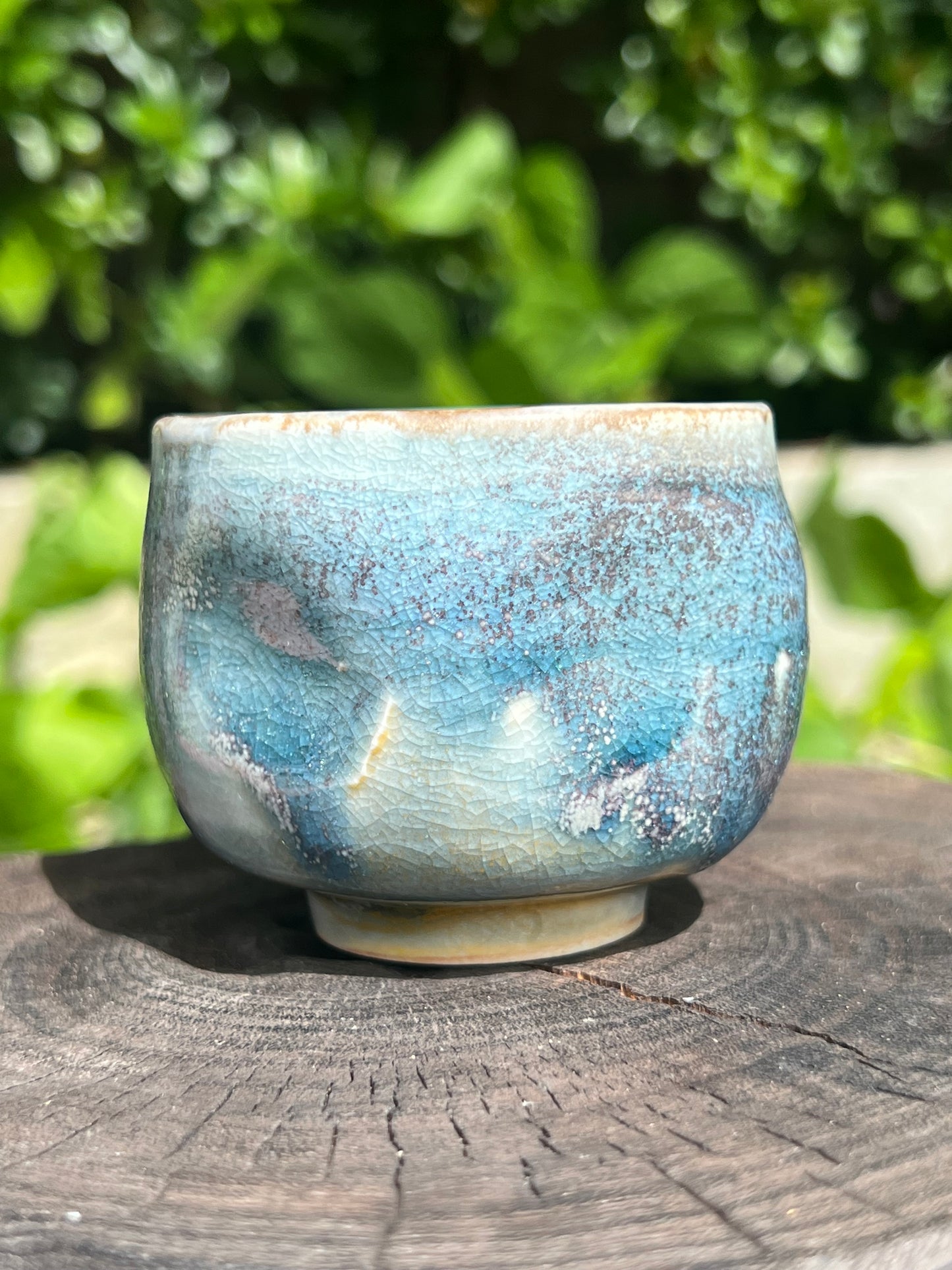 This is a shino ware teacup.this is a shinoyaki teacup