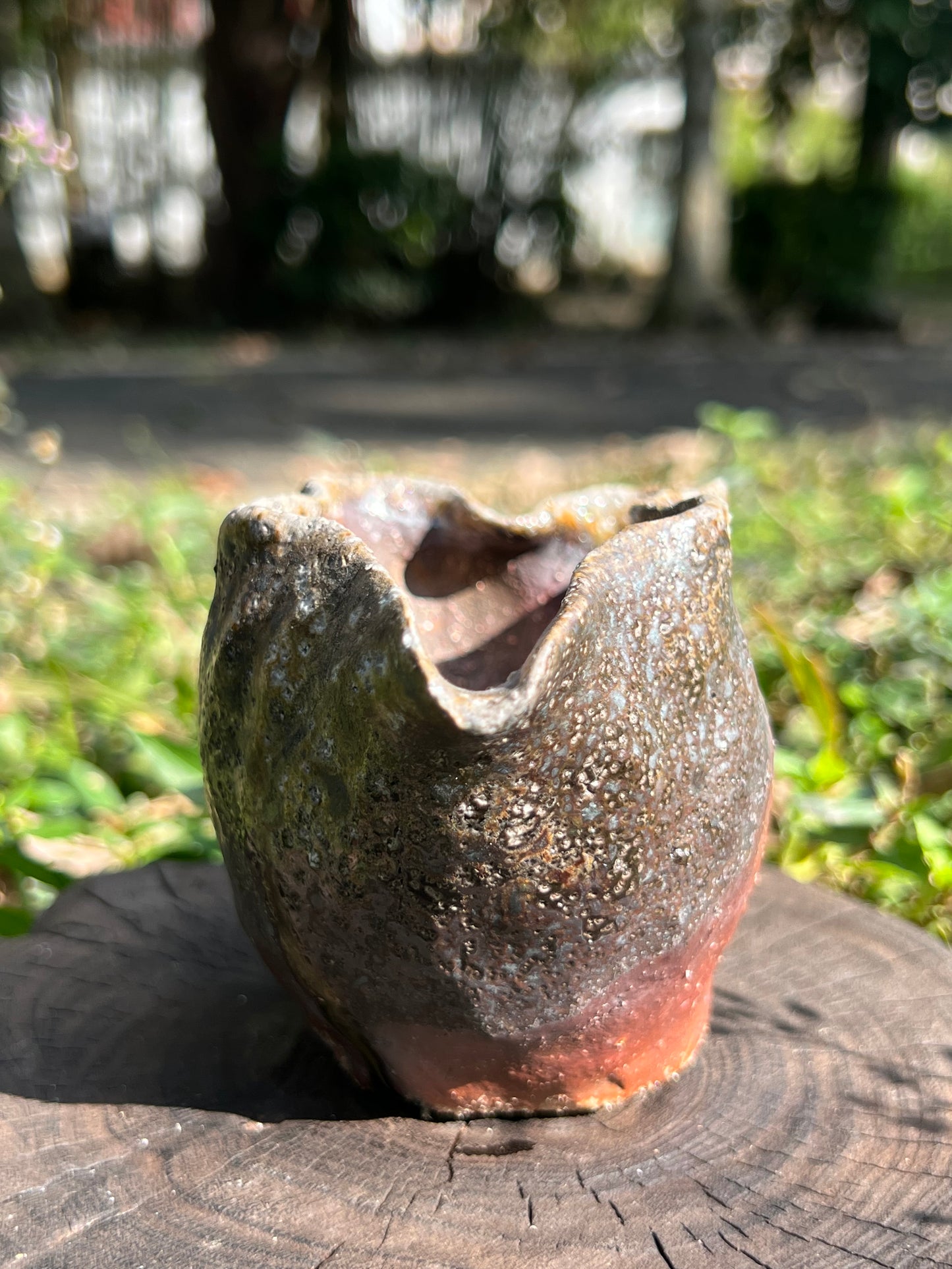 This is a woodfired pottery faircup gongdaobei