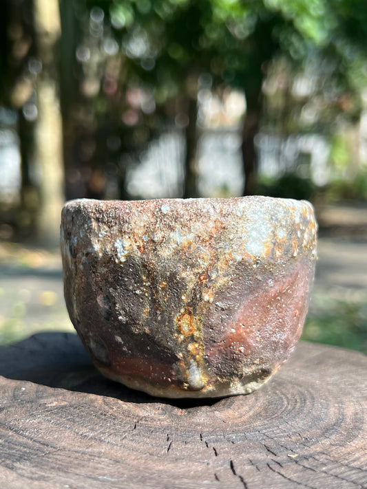 Woodfired Handmade Crude Pottery Teacup Gloss Unique Artwork Chinese Master Pottery Ceramic Japanese Ceramic Tea Ceremony