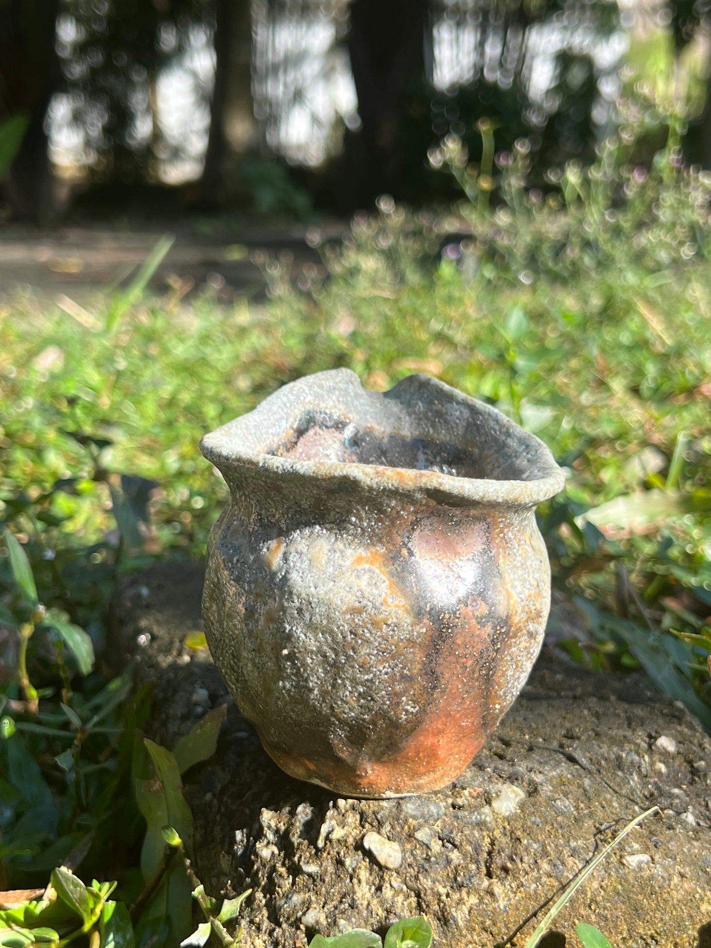 This is a woodfired pottery faircup gongdaobei