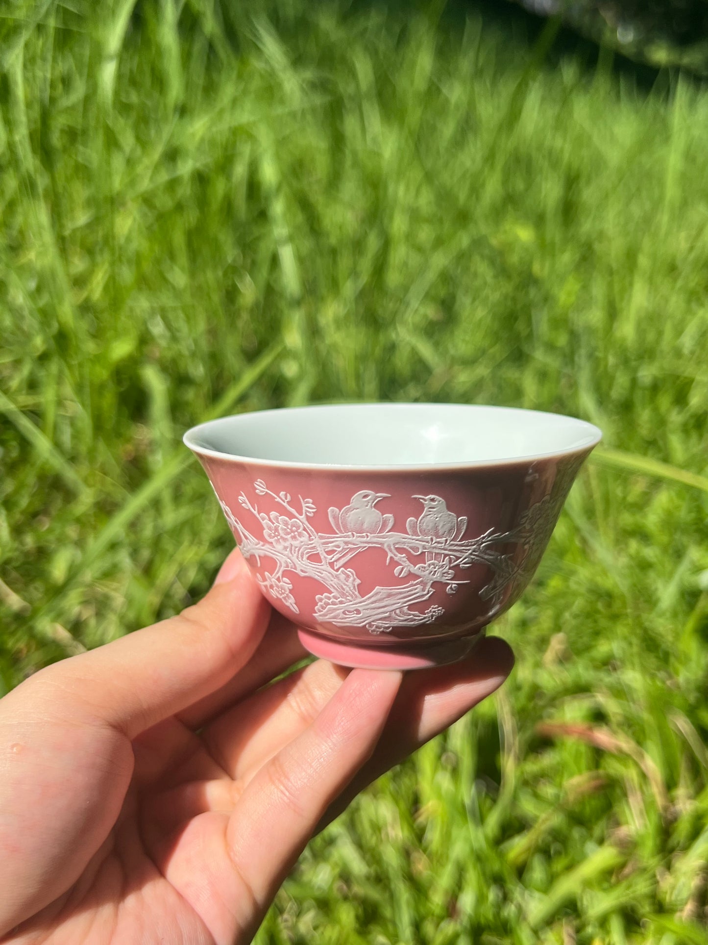 Handcrafted Chinese Handpainted Chinese Traditional Painting Jingdezhen Teacup Master Ceramic Artwork