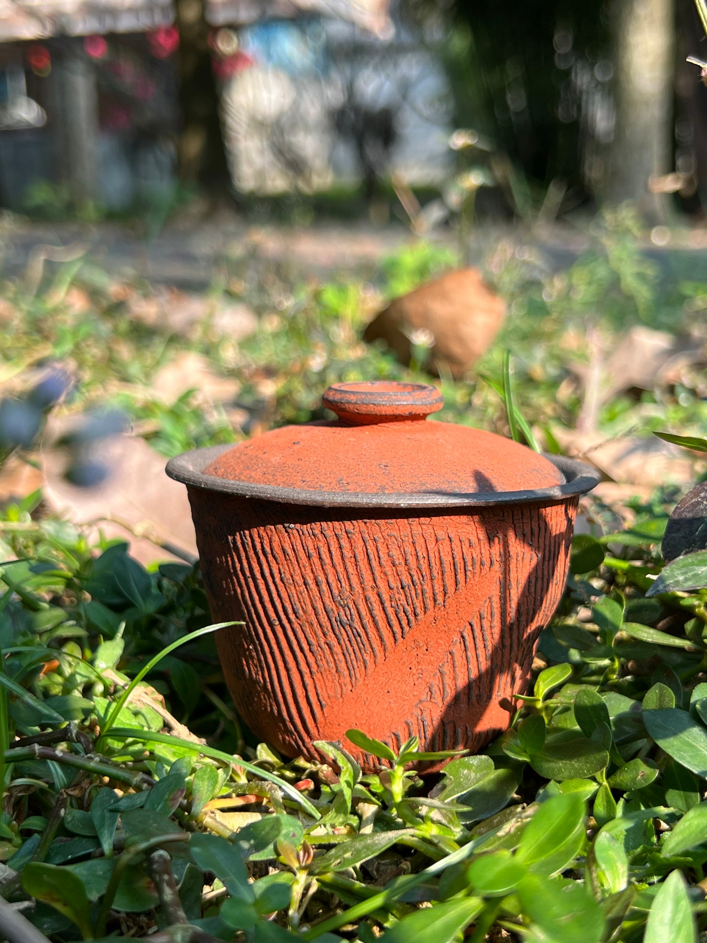 This is a pottery teapot.this is a pottery gaiwan