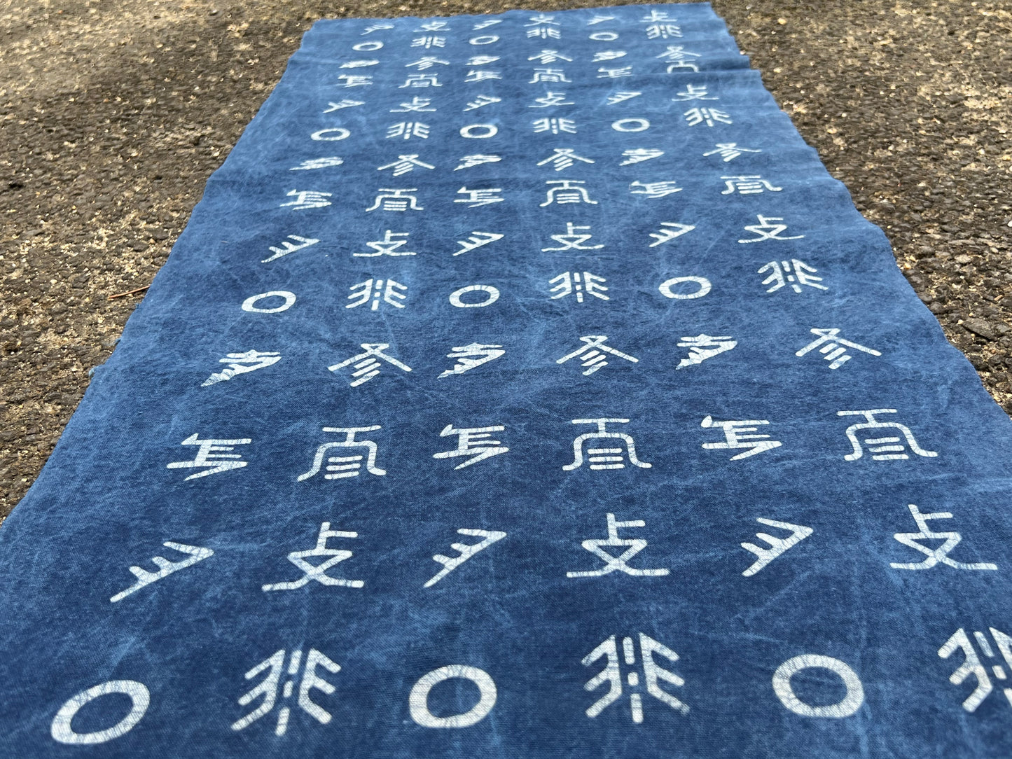 Hand Dyed Indigo Dye Tea Table Cloth Natura Cotton Dye Blue Color Chabu Chaxi