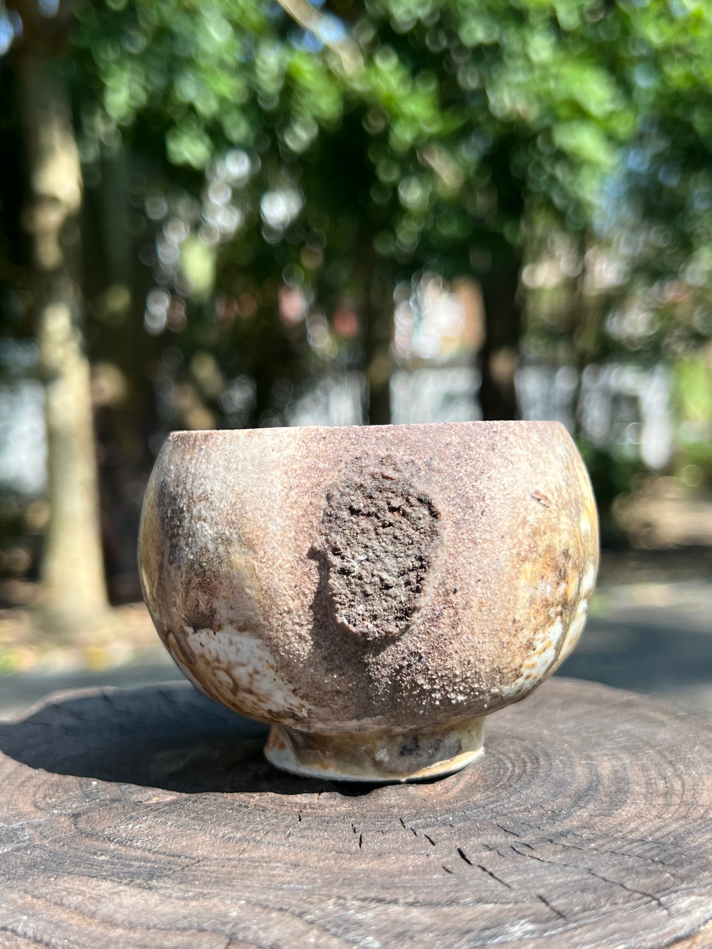 Woodfired Handmade Crude Pottery Teacup Gloss Unique Artwork Chinese Master Pottery Ceramic Japanese Ceramic Tea Ceremony