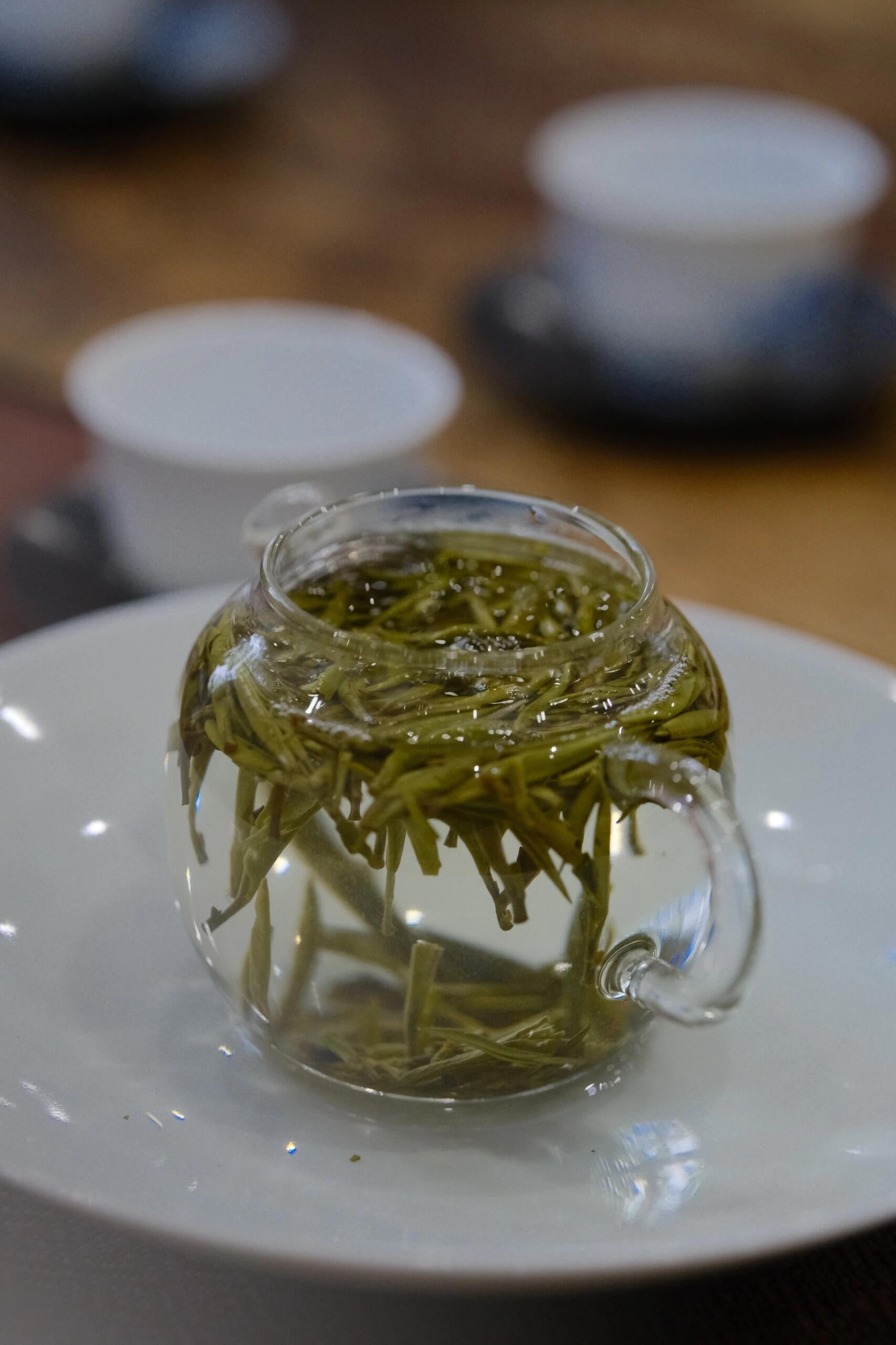 This is Chinese yellow tea Junshan silver needle