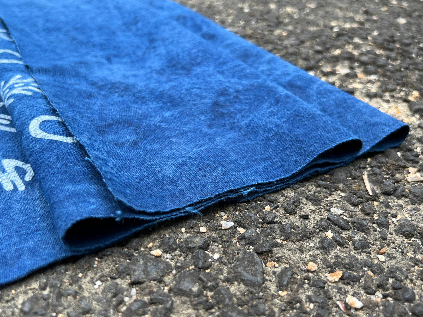 Hand Dyed Indigo Dye Tea Table Cloth Natura Cotton Dye Blue Color Chabu Chaxi