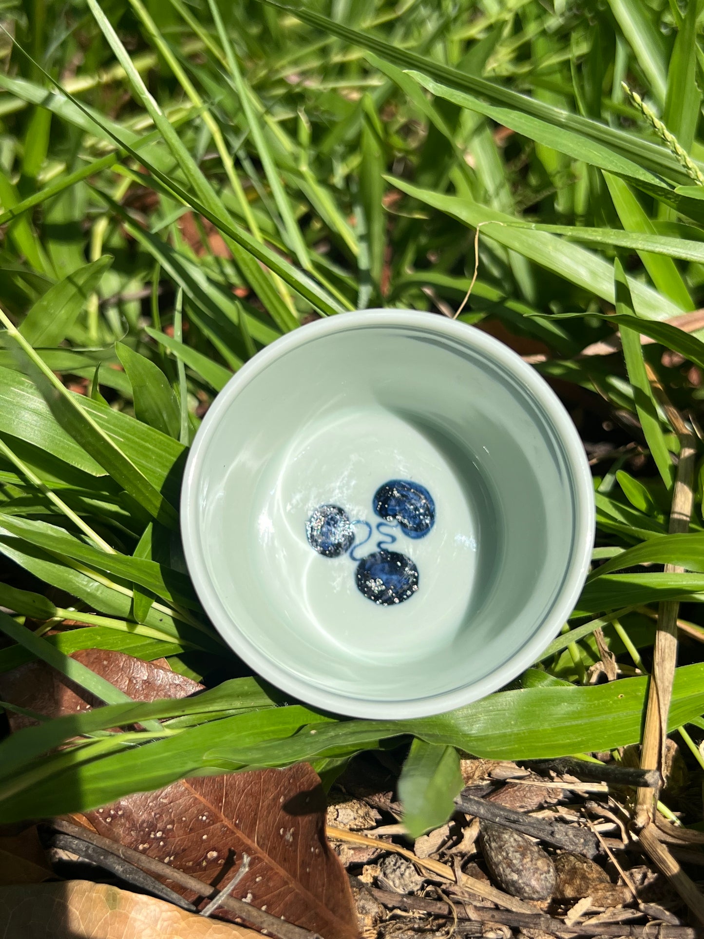 Hand Painted Chinese Antique Yuan Dynasty Blue and White Porcelain Fish and Algae Pattern Tea Tray Tea Boat Jingdezhen Master Ceramic Artwork