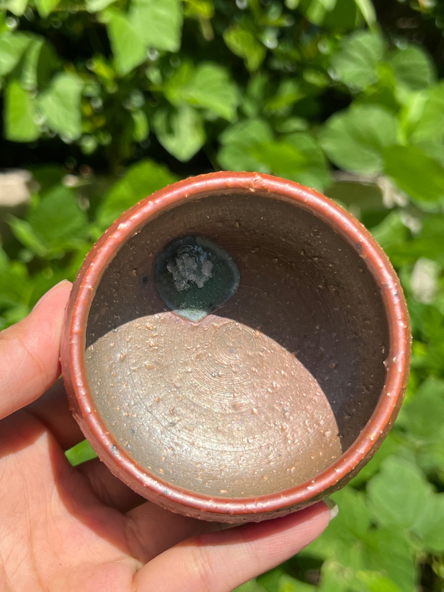 This is a woodfired pottery teacup