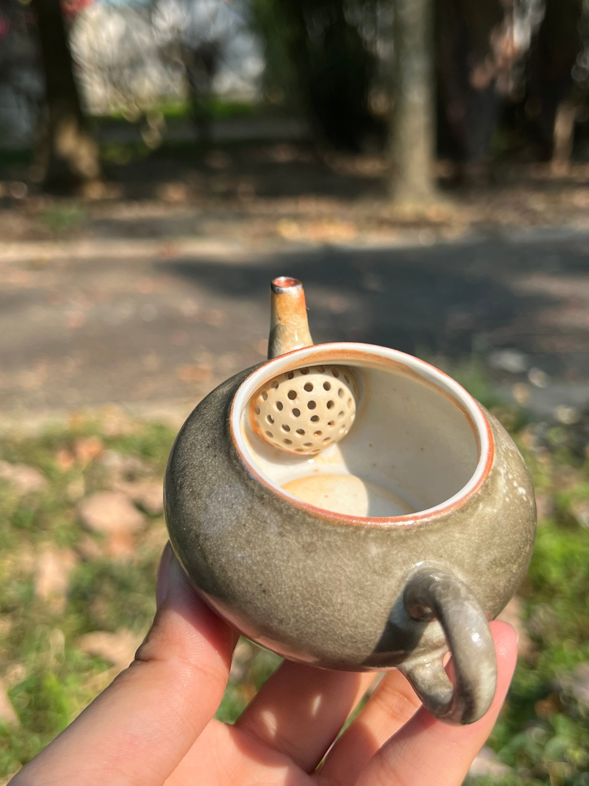 this is a ceramic teapot