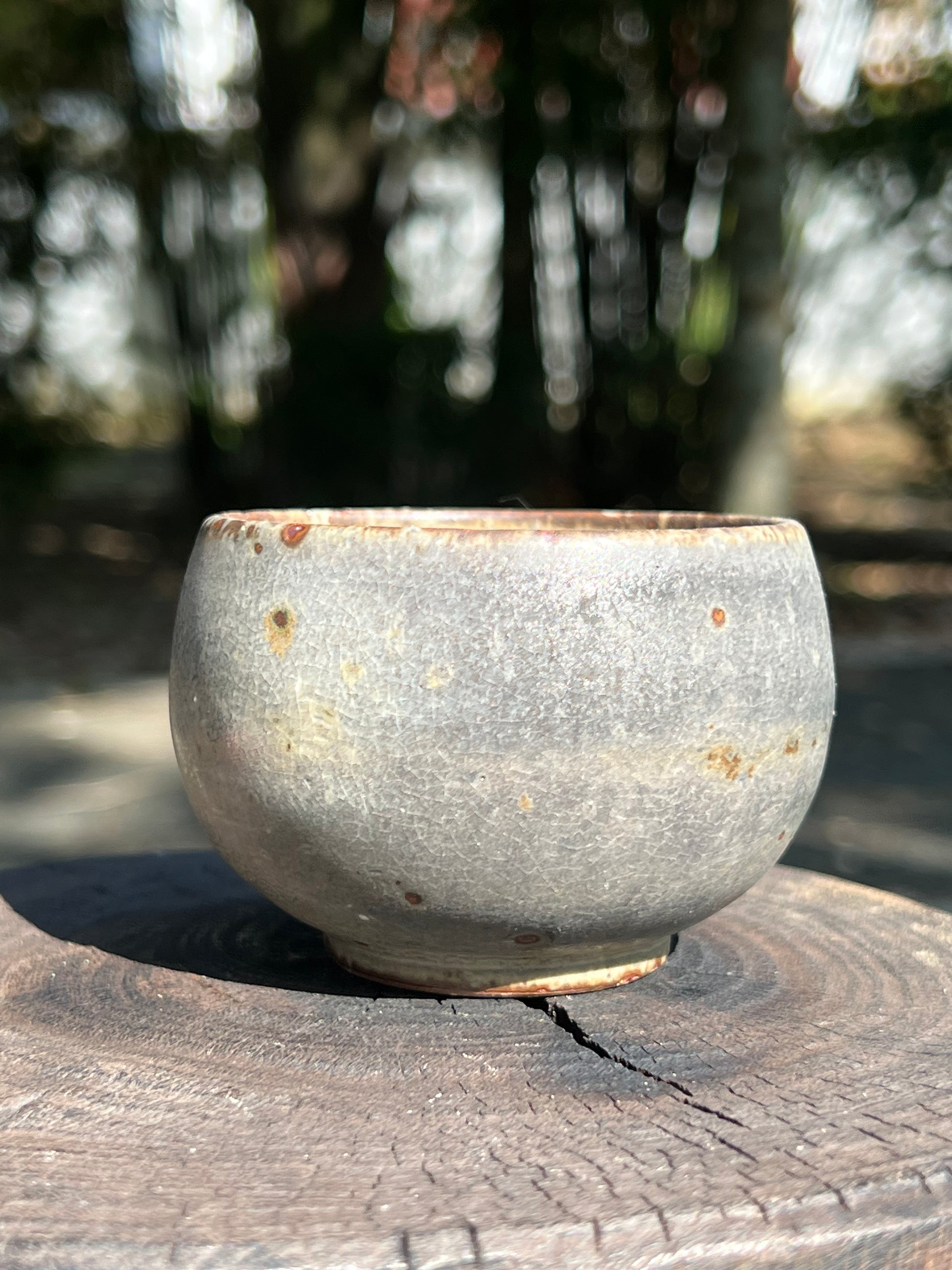 This is a pottery teacup