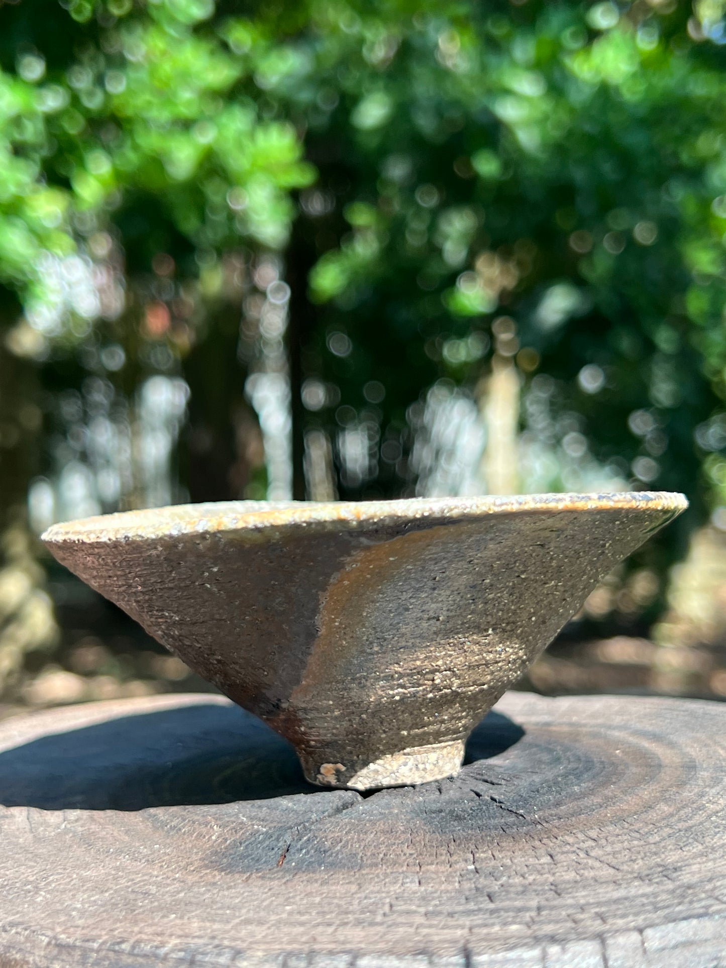 This is a woodfired pottery teacup