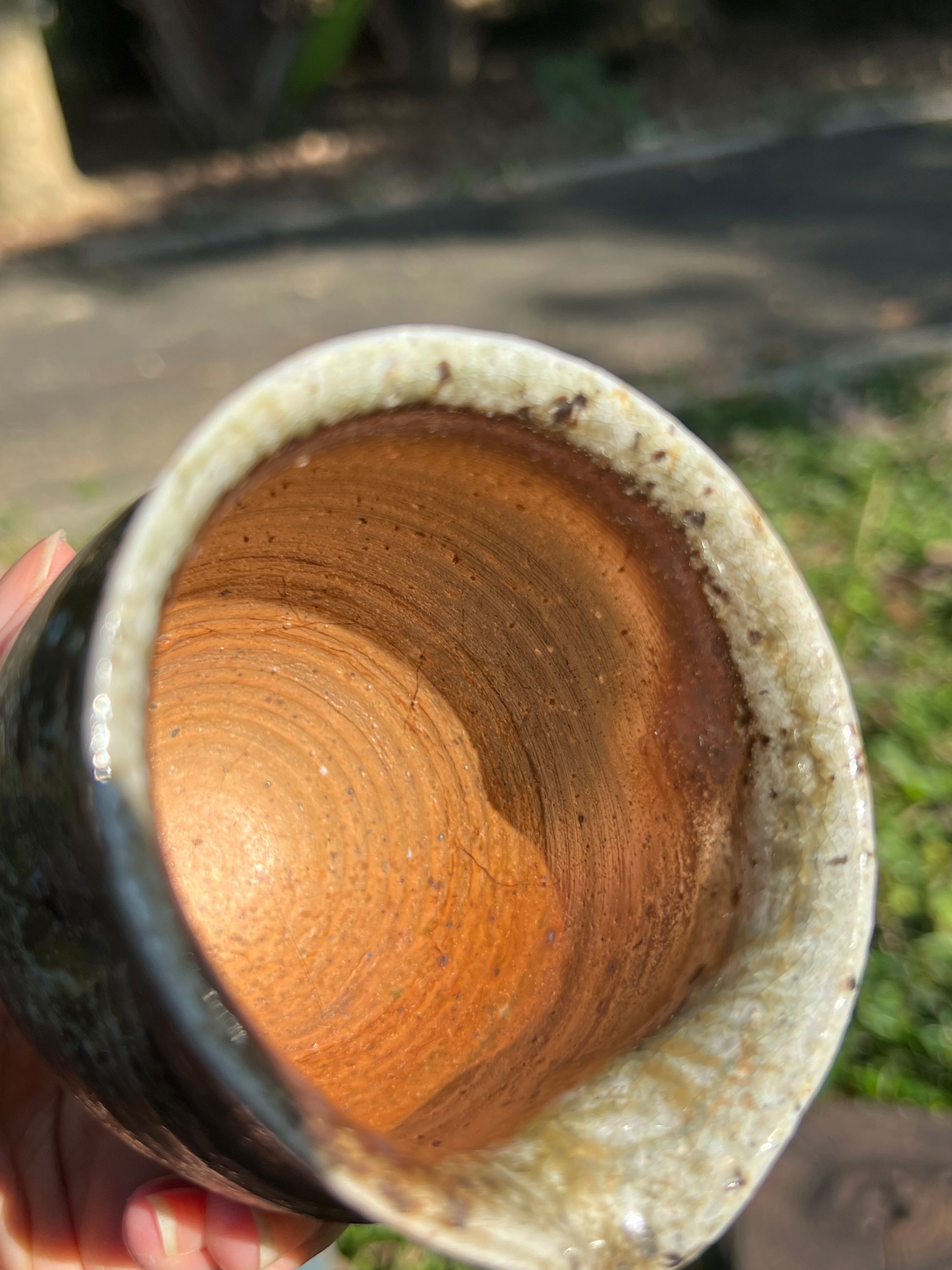 This is a woodfired pottery faircup gongdaobei