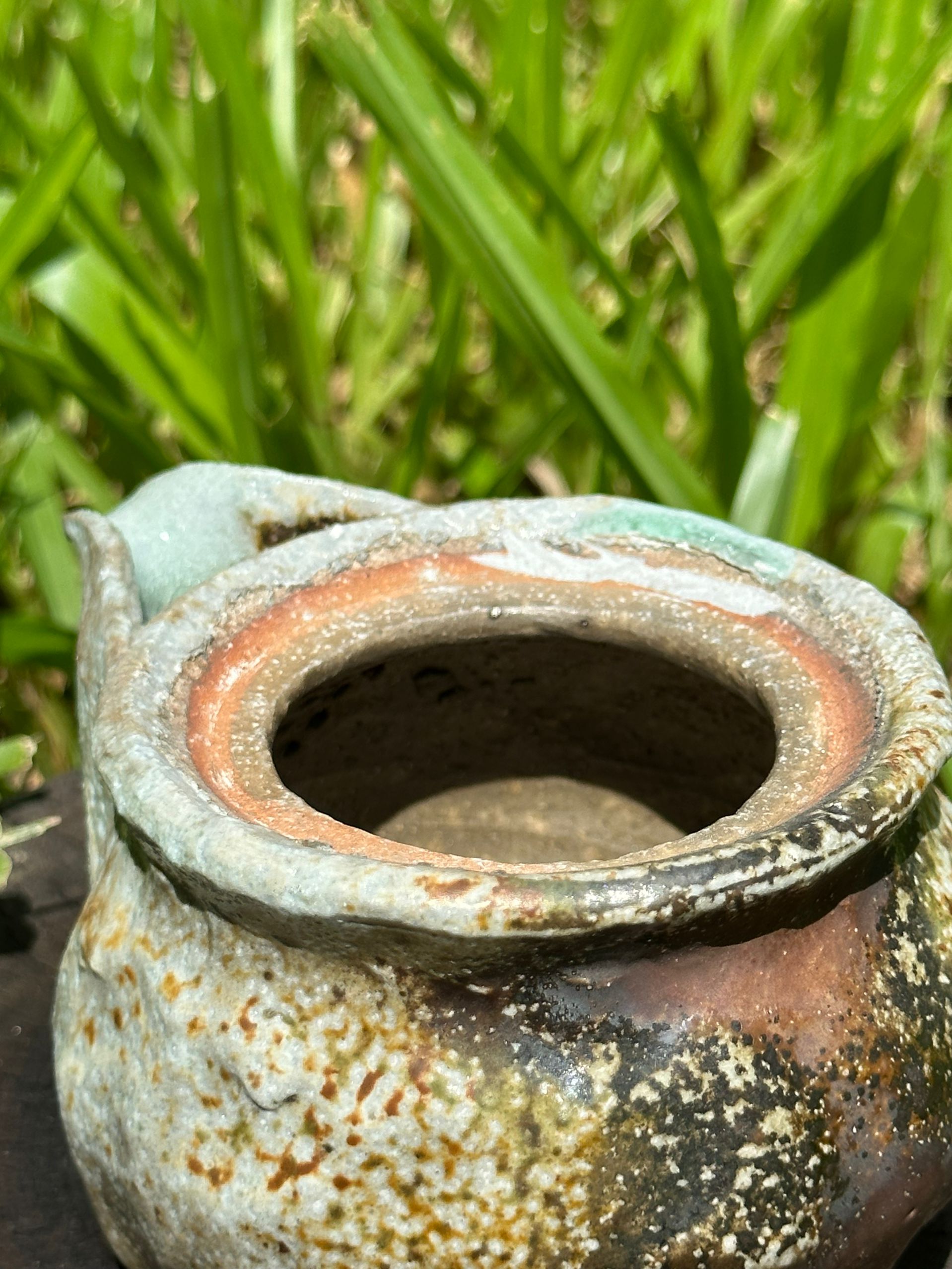 This is a woodfired pottery teapot baoping