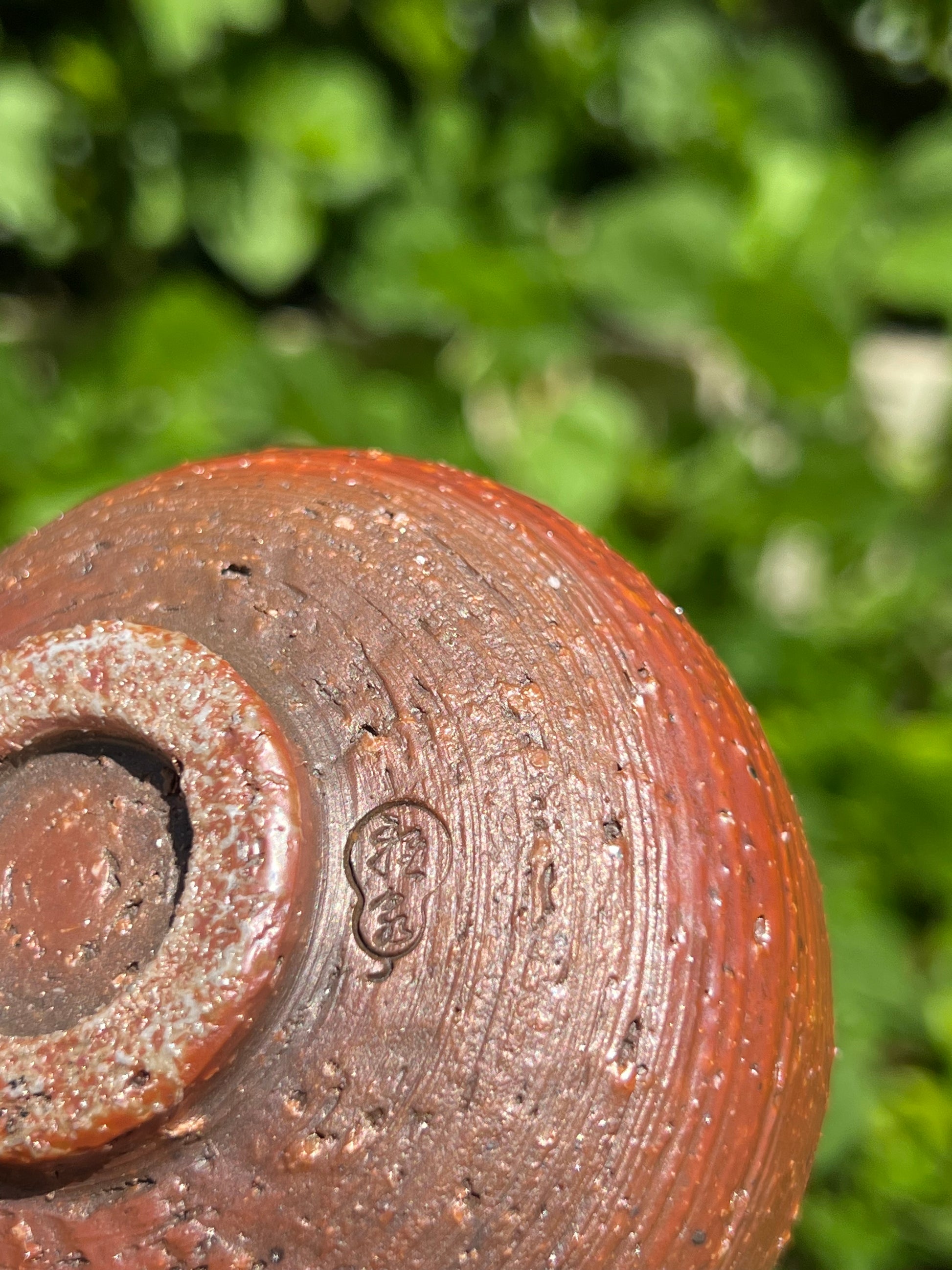 This is a woodfired pottery teacup