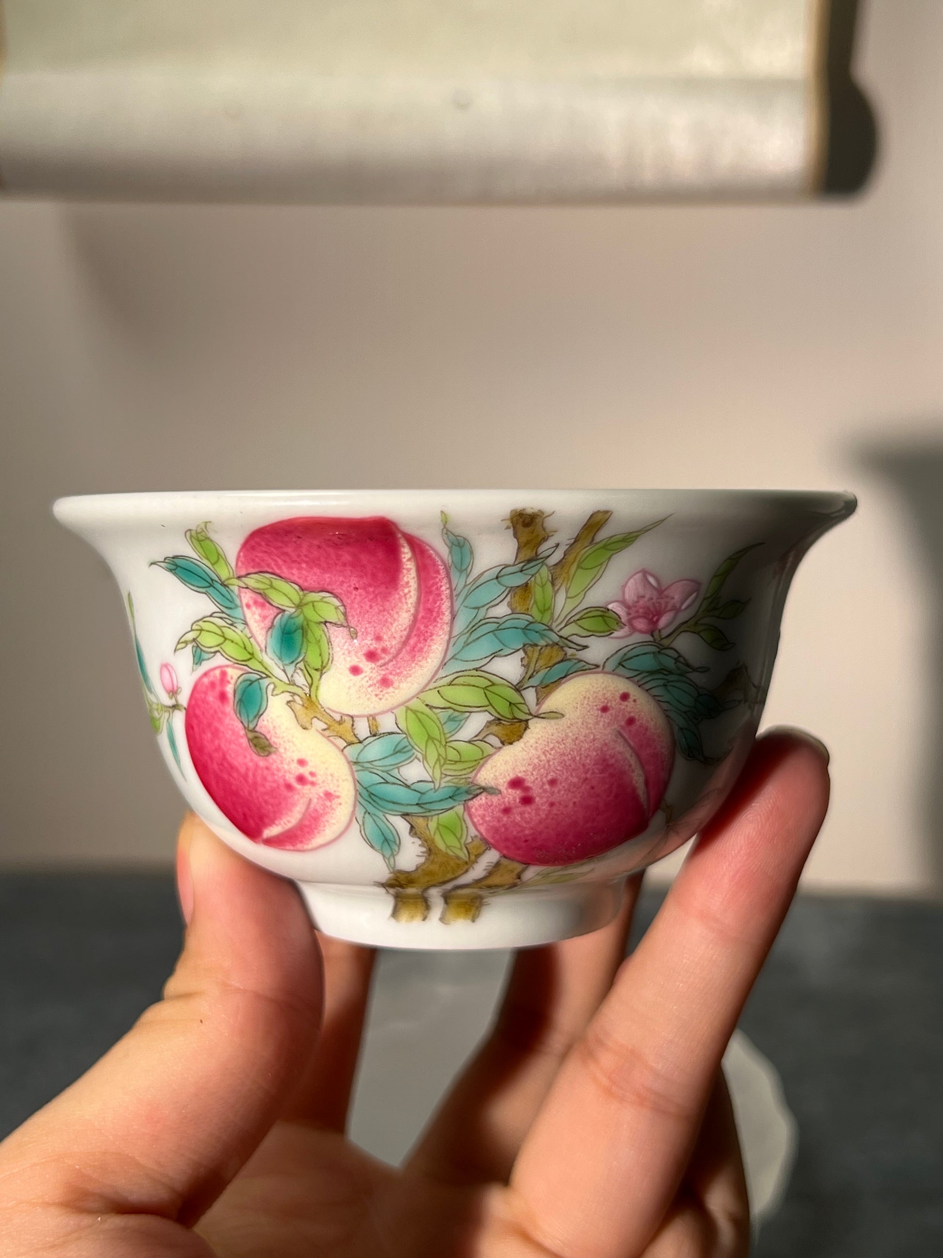 This is a Chinese Jingdezhen ceramic teacup