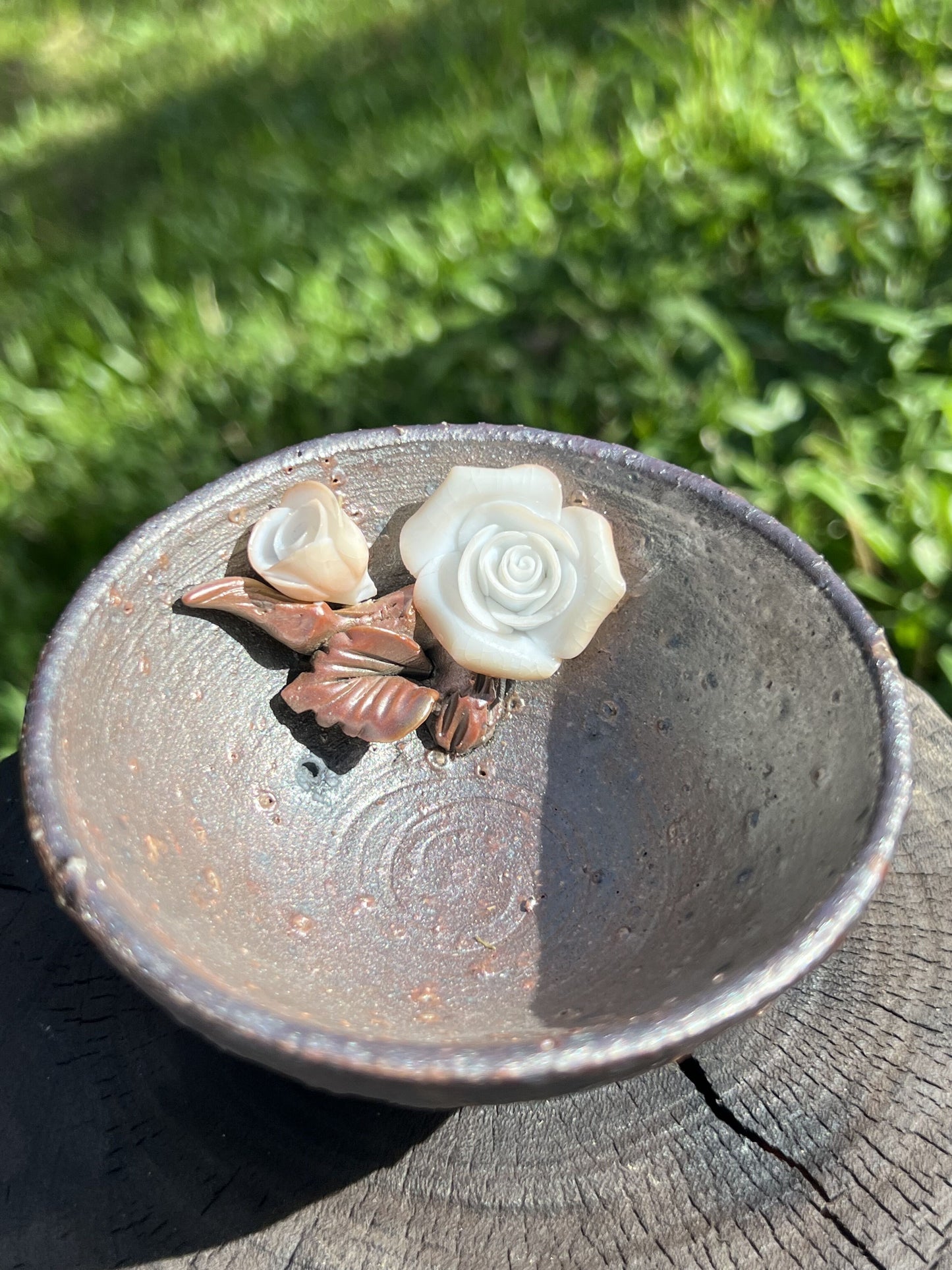 This is a woodfired pottery teacup