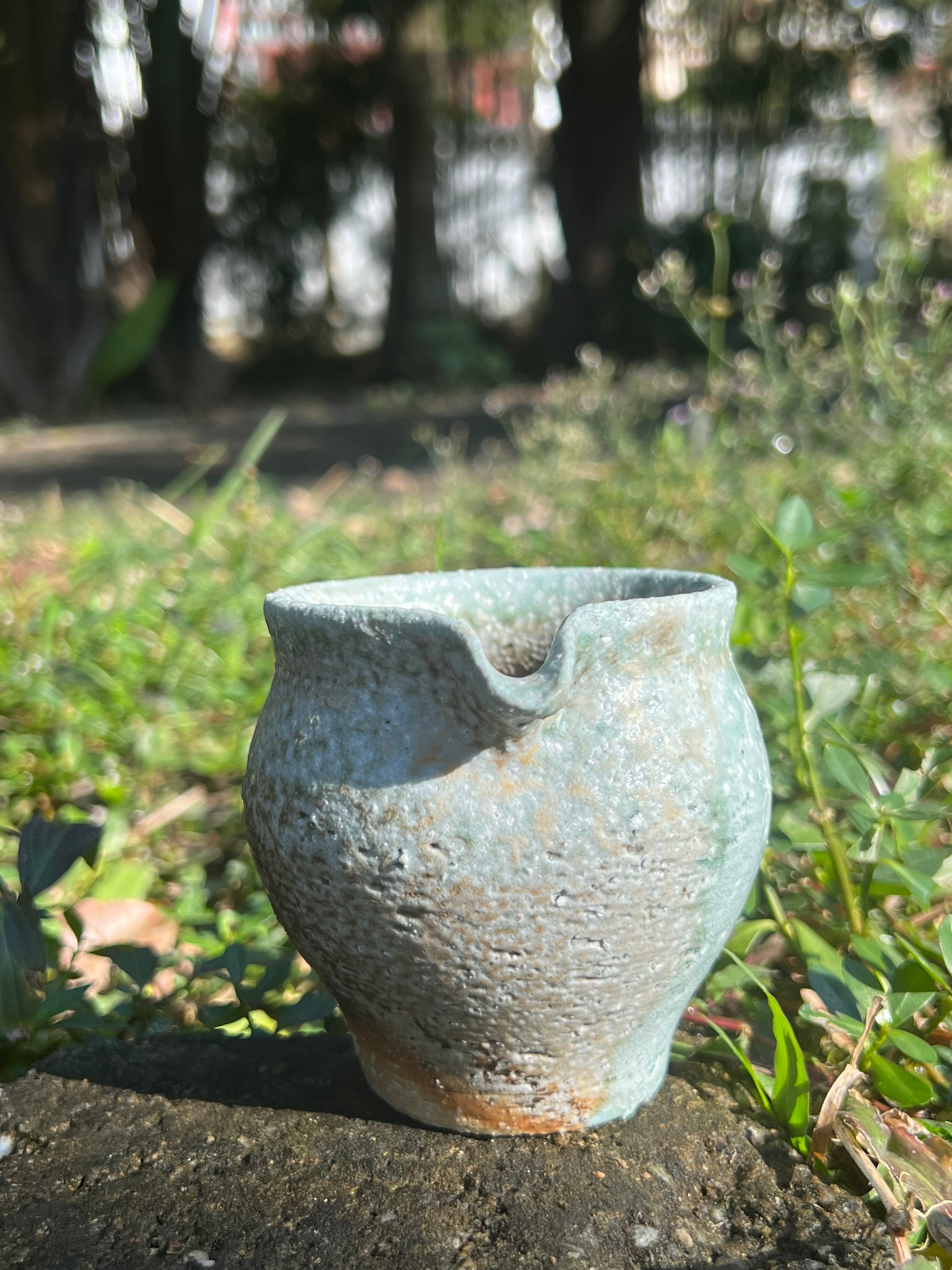 This is a woodfired pottery faircup gongdaobei