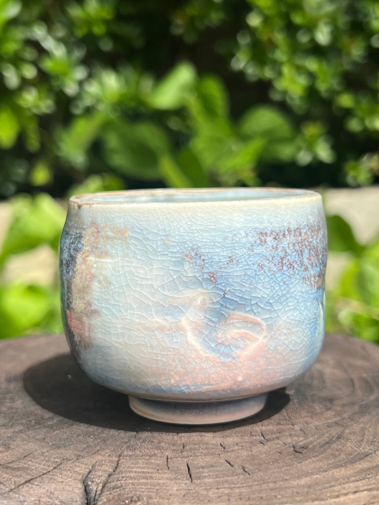 This is a shino ware teacup.this is a shinoyaki teacup