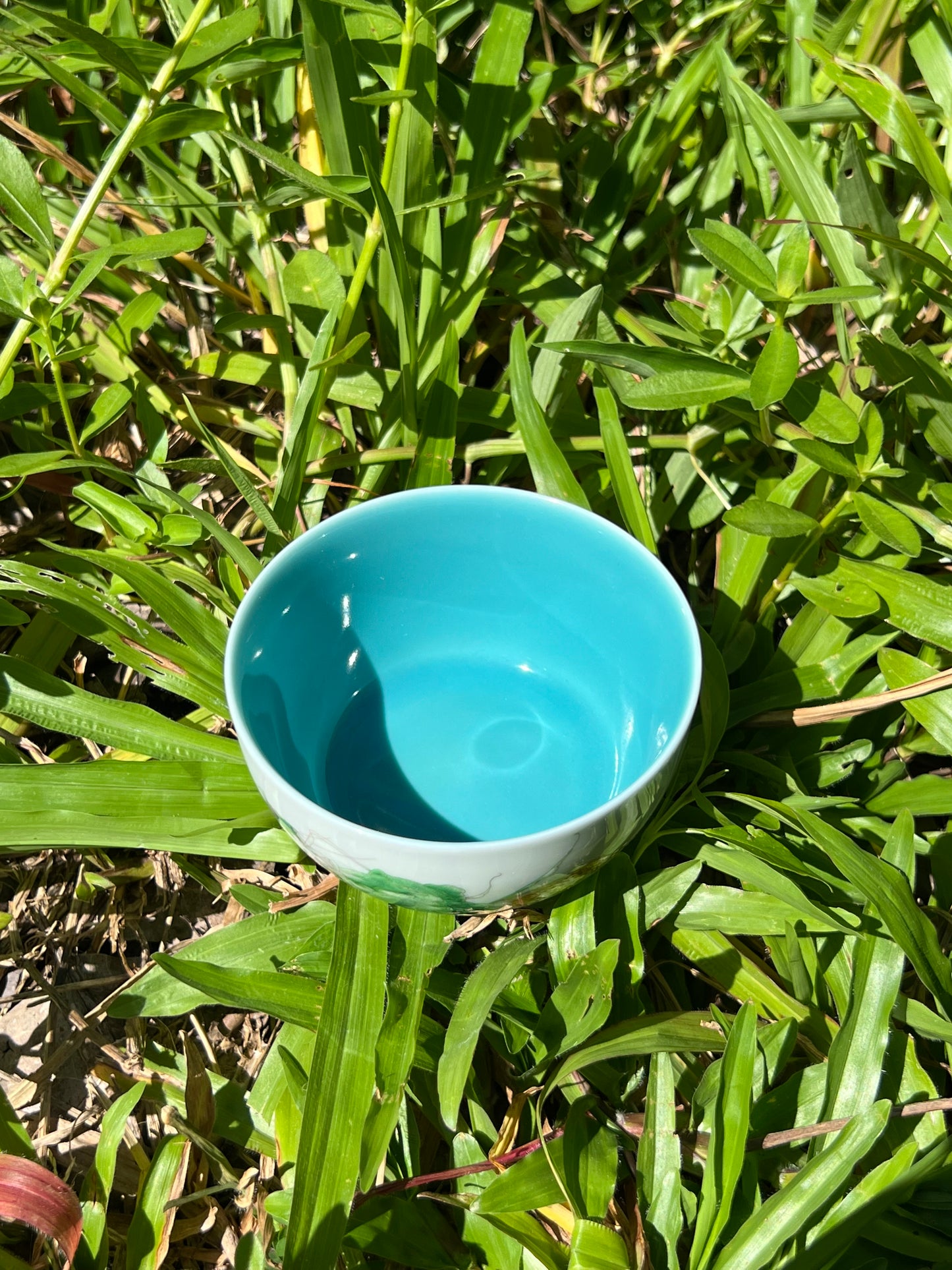 this is Chinese enamel teacup. this is a ceramic teacup