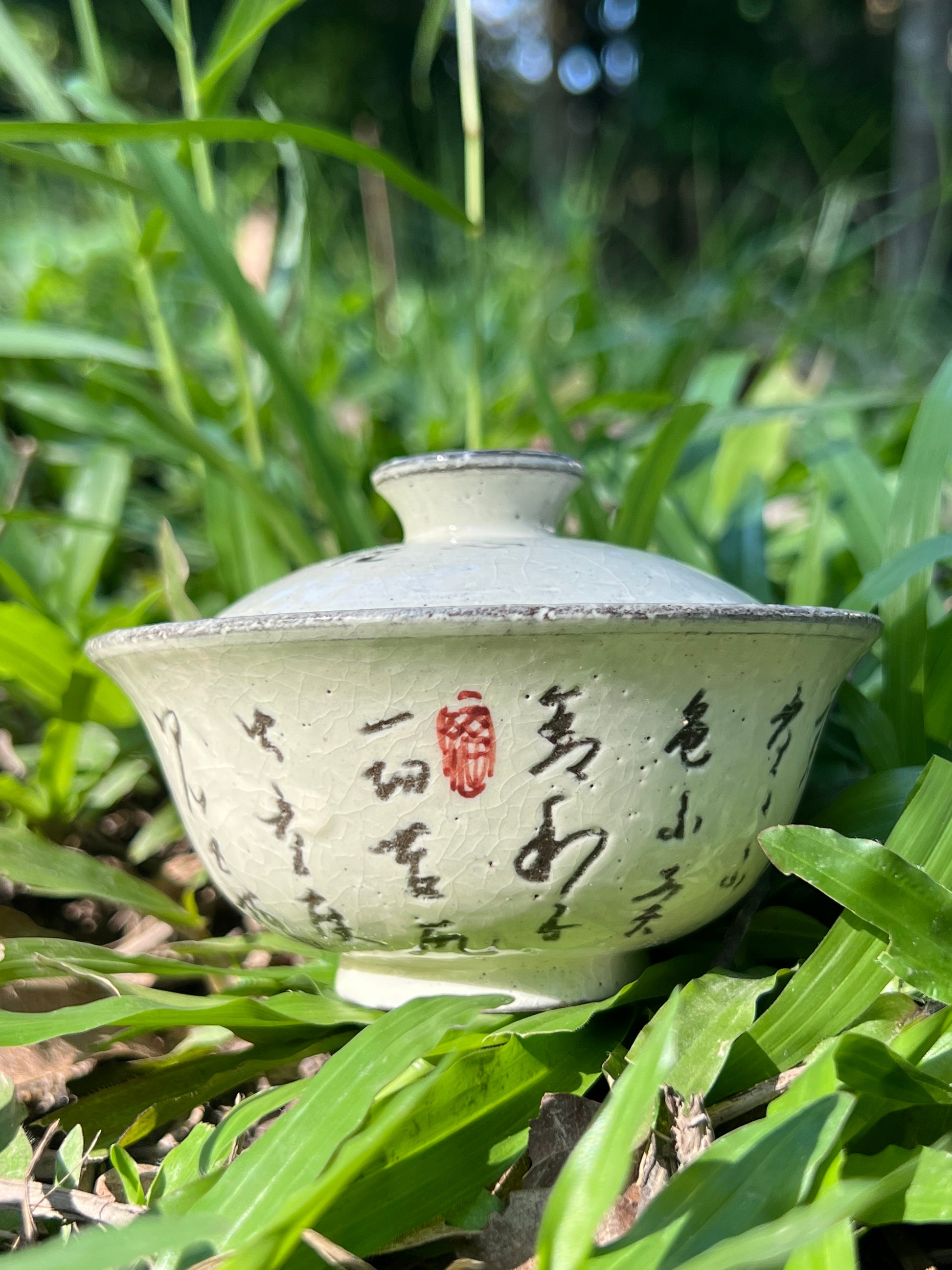 this is a pottery gaiwan. this is a kohiki teapot