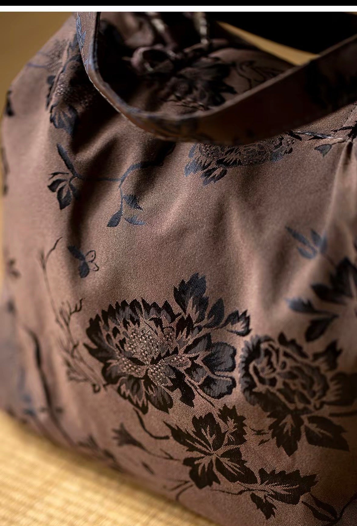 Chinese Traditional Linen Tea Bag Double-Layer Cloth Bag Tea Set Travel Cloth Bag Big Capacity Portable Storage Bag