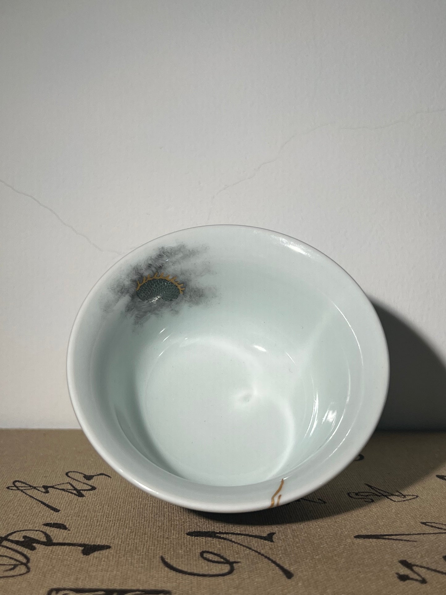 this is a Chinese Jingdezhen ceramic dragon teacup