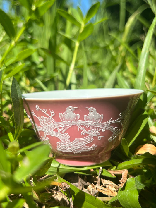 Handcrafted Chinese Handpainted Chinese Traditional Painting Jingdezhen Teacup Master Ceramic Artwork