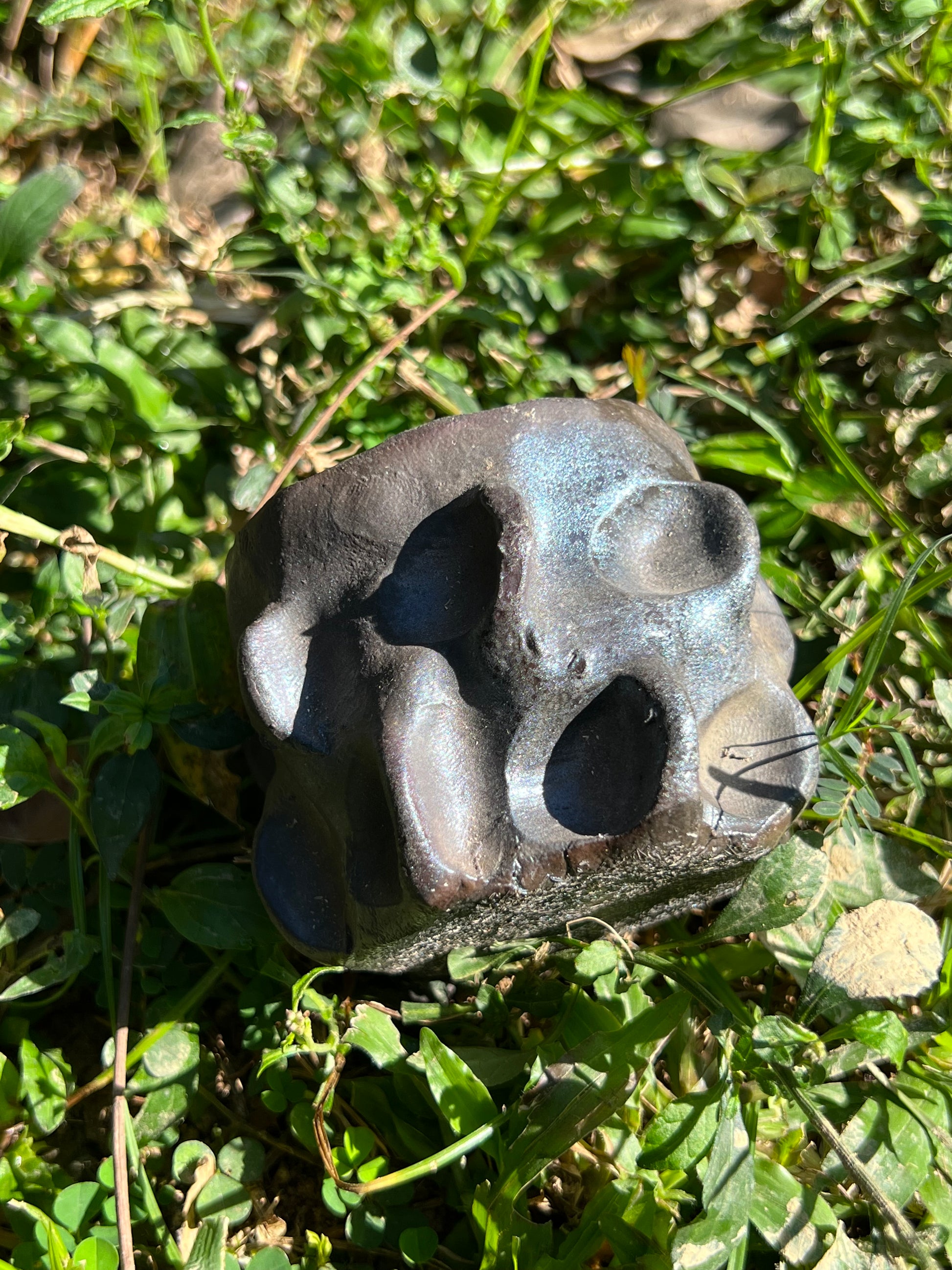 This is a woodfired tietai pottery teacup