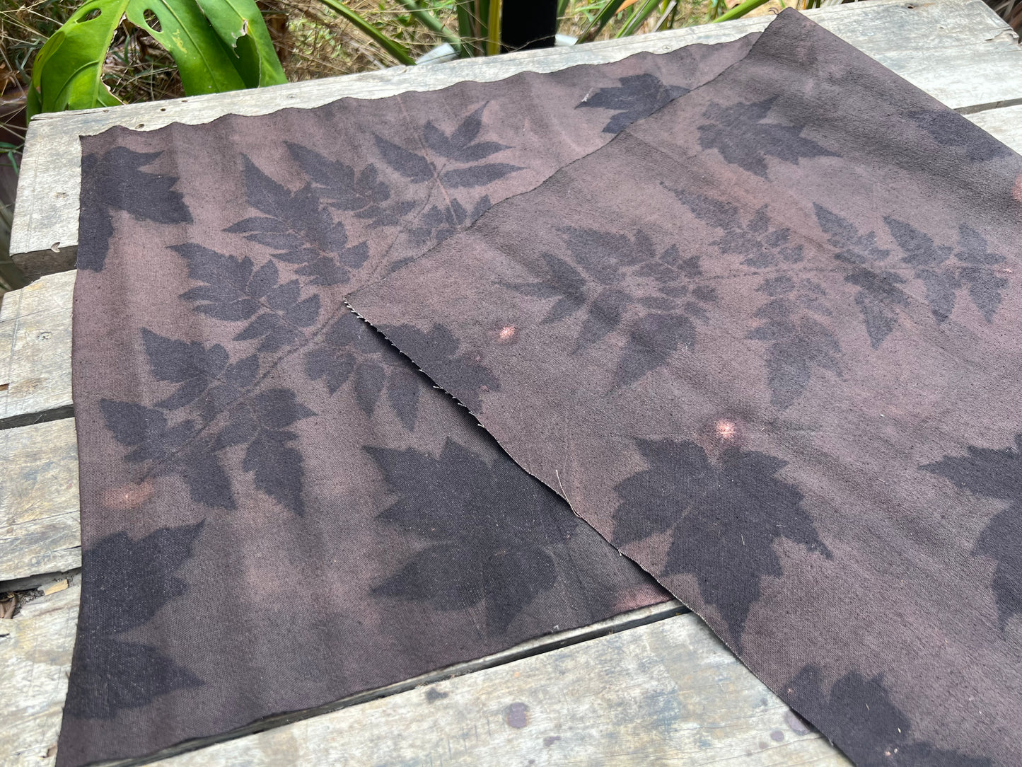 Hand Dyed Tea Table Cloth Natura Plant Dyed Cotton Tea Mat Chabu Chaxi Brown Black Color