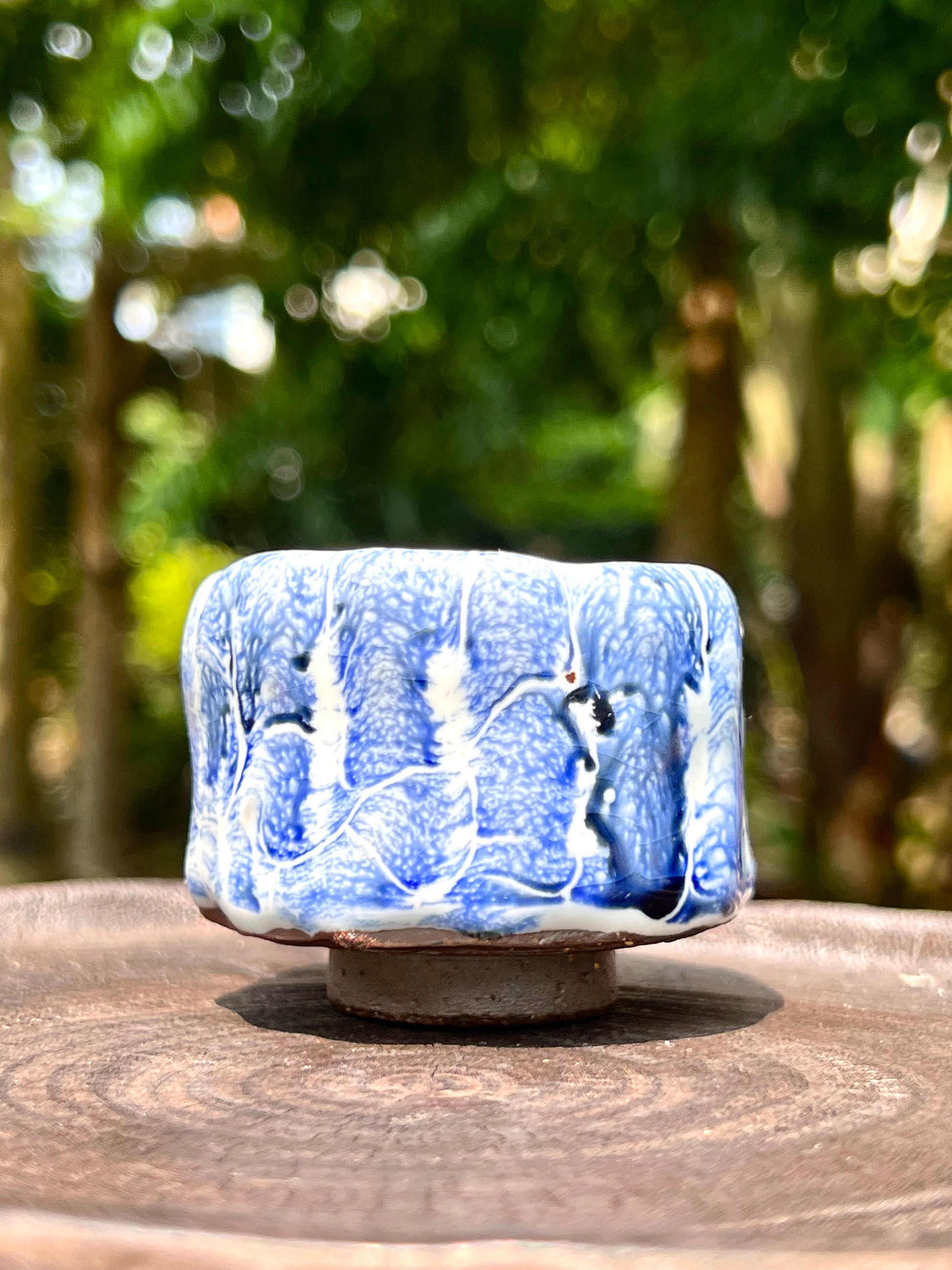 This is a shino ware teacup.this is a shinoyaki teacup